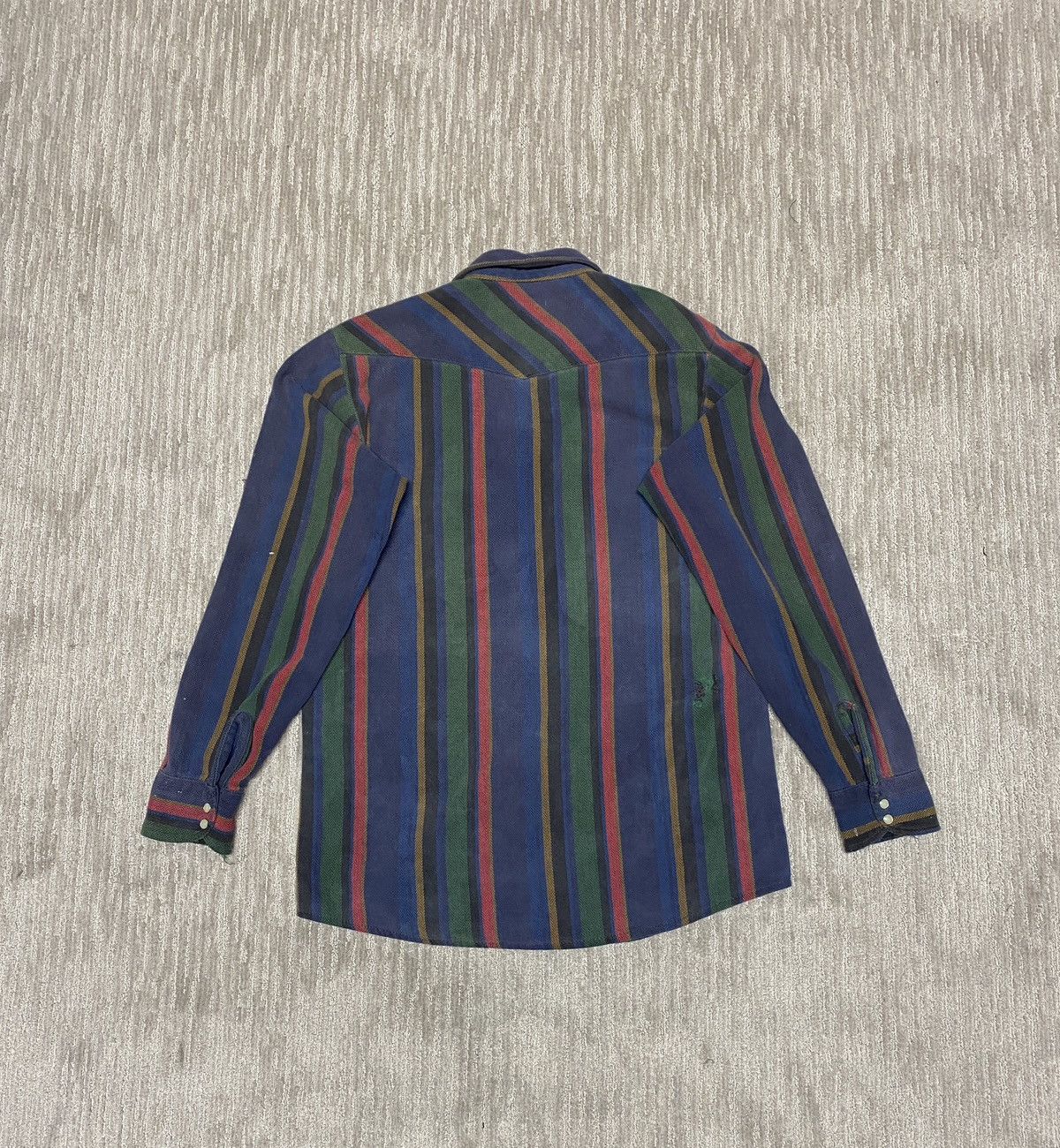 Vintage Vintage multi stripped button up Dakota flannel shirt Size US L / EU 52-54 / 3 - 5 Thumbnail