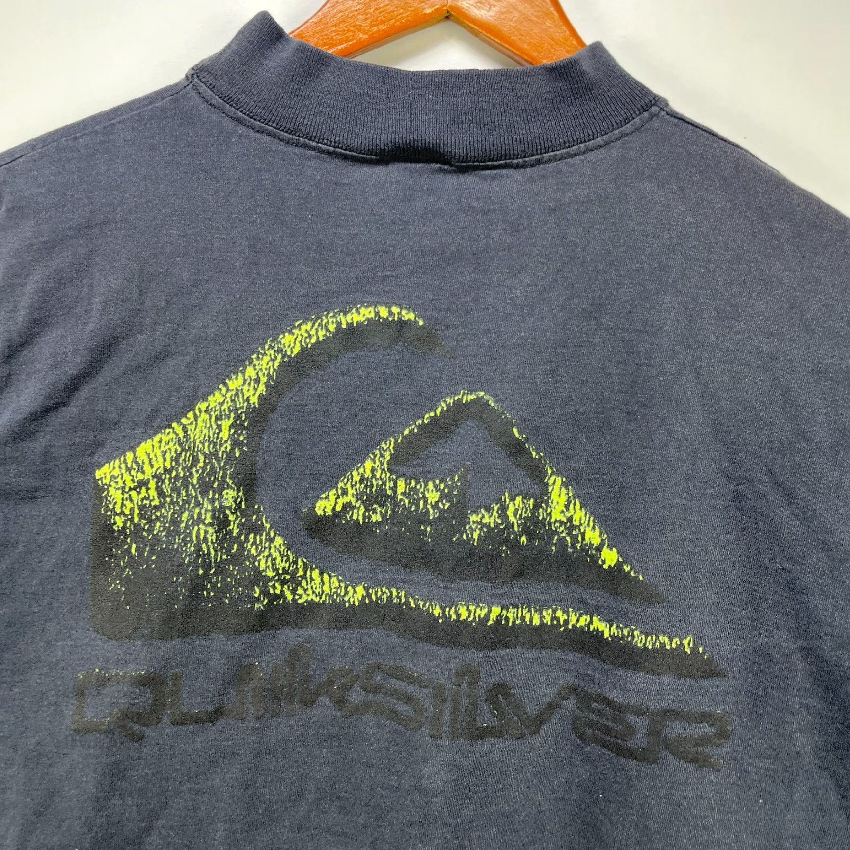 Quiksilver VINTAGE Quiksilver Shirt L Mens Black 90s USA Mock Neck - T-Shirt Size US L / EU 52-54 / 3 - 3 Thumbnail
