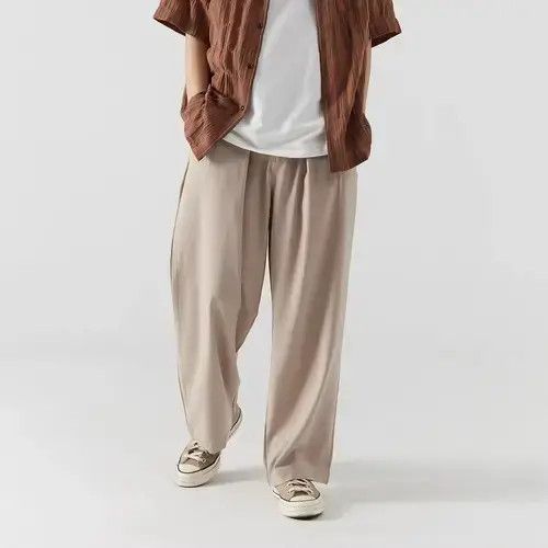 Jean 21SS Indigo Union Japan Khaki Relaxed Fit Business Pants Size US 32 / EU 48 - 2 Thumbnail