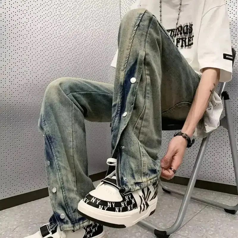 Japanese Brand Streetwear Baggy Flared Jeans Size US 32 / EU 48 - 3 Thumbnail