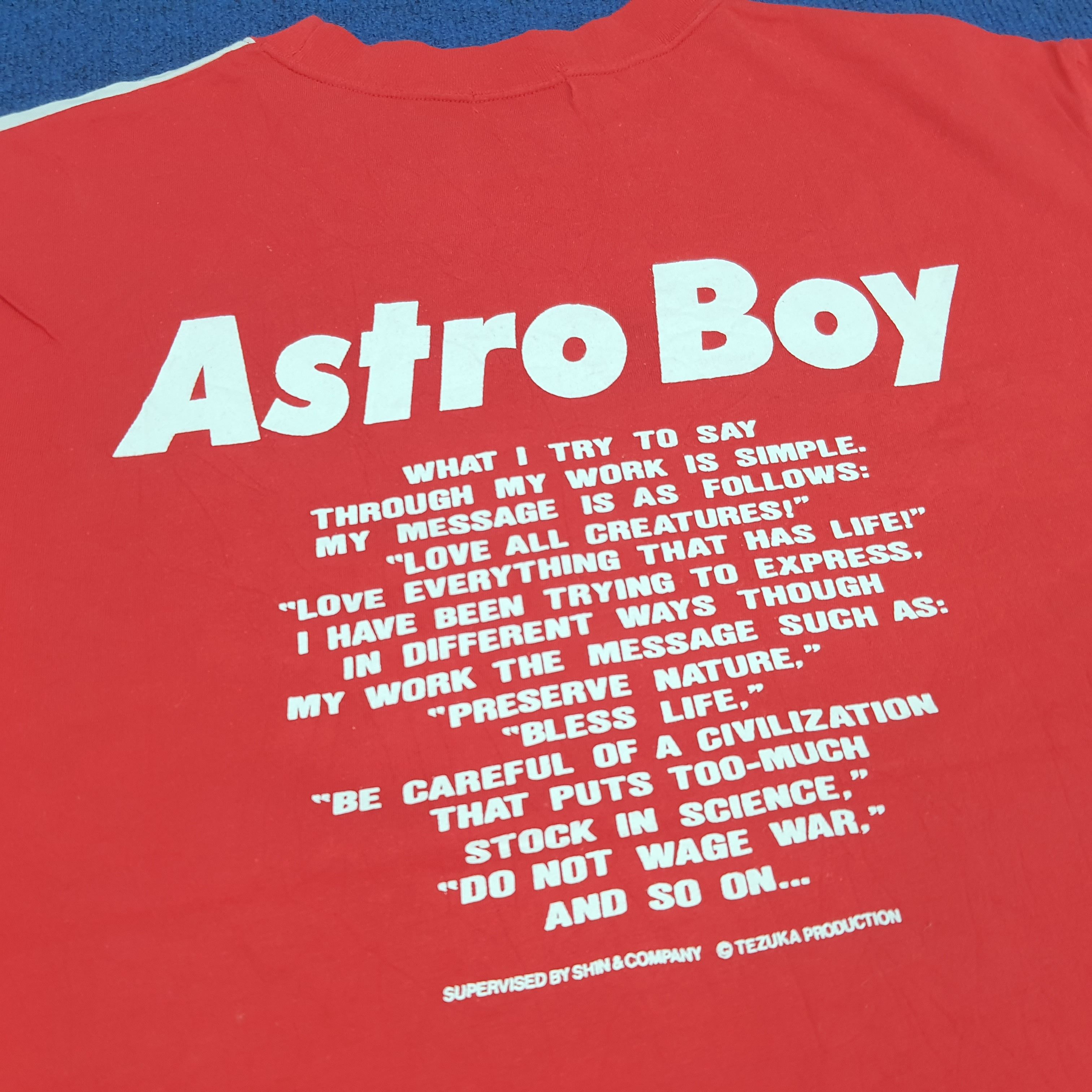 Japanese Brand × Vintage Vintage Mighty Atom Astro Boy Japanese 90s Anime Tshirt Size US L / EU 52-54 / 3 - 4 Thumbnail