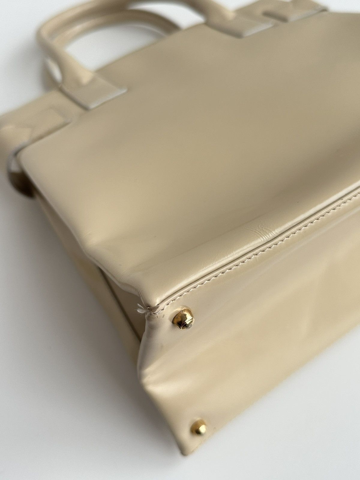Gucci Vintage Gucci Leather Beige Shoulder Hand bag 000 2404 0503 Size ONE SIZE - 12 Thumbnail