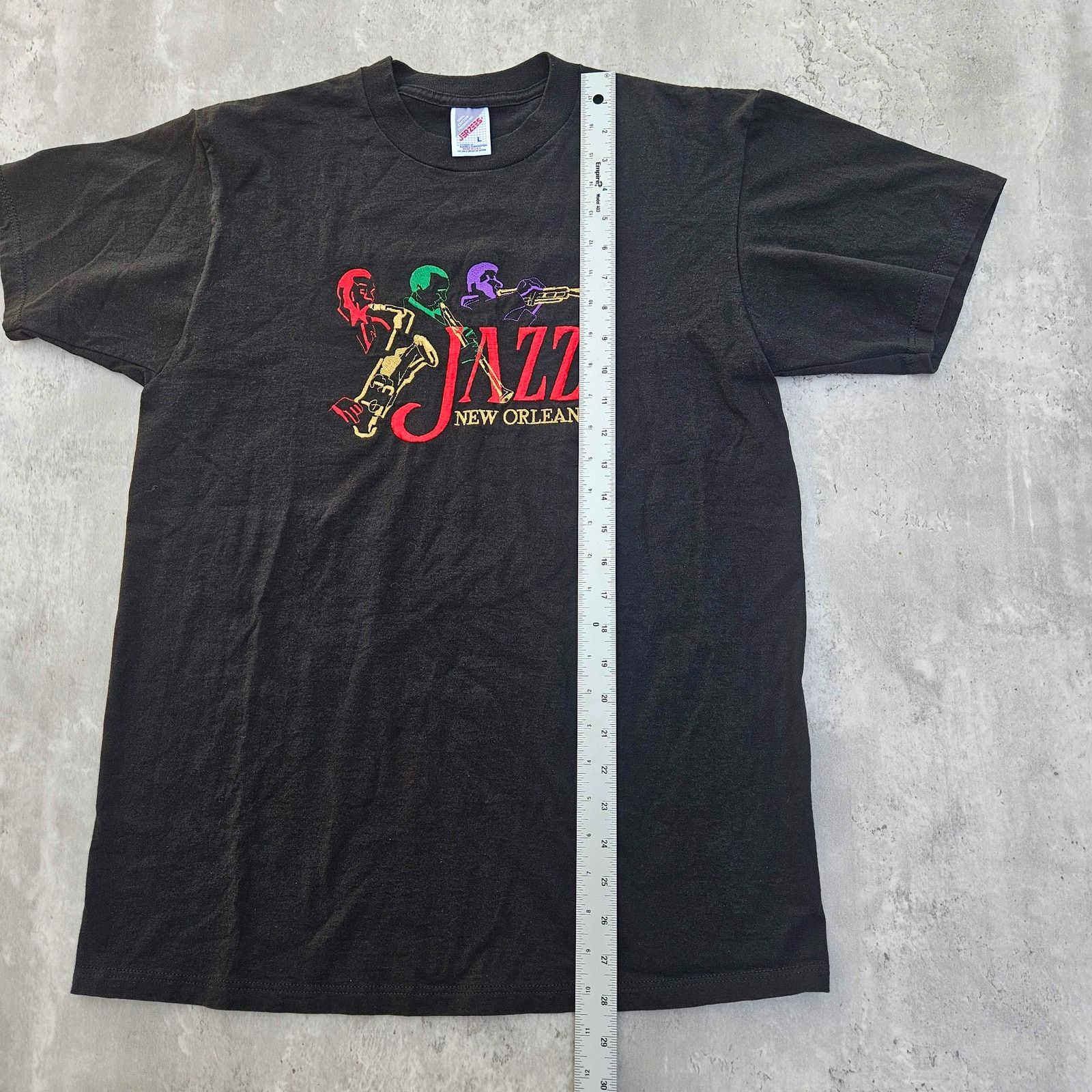 Jerzees Vintage Y2K New Orleans Jazz Men's Large T Shirt Size US L / EU 52-54 / 3 - 6 Thumbnail