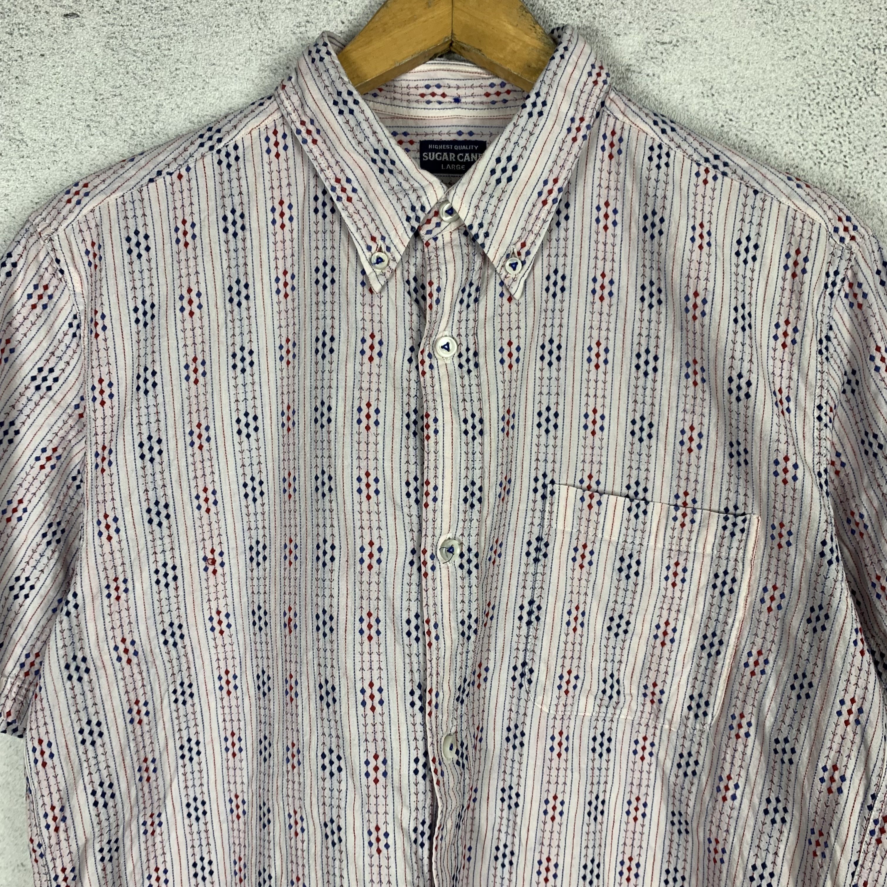 Sugar Cane Sugar Cane Toyo Enterprises Diamond Pattern Shirt Size US L / EU 52-54 / 3 - 3 Thumbnail