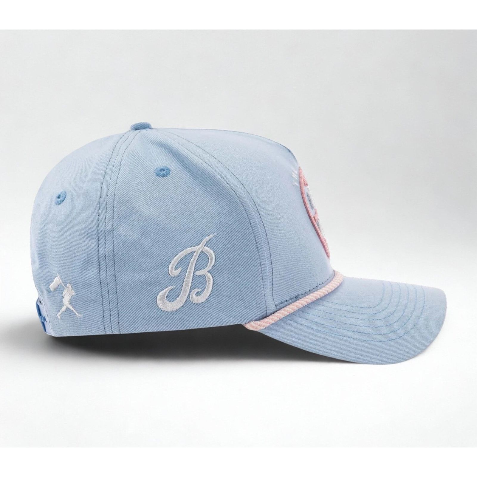 Other Bat Bros Baseballism Five Panel Snapback Hat Light Blue Rare Size ONE SIZE - 7 Thumbnail