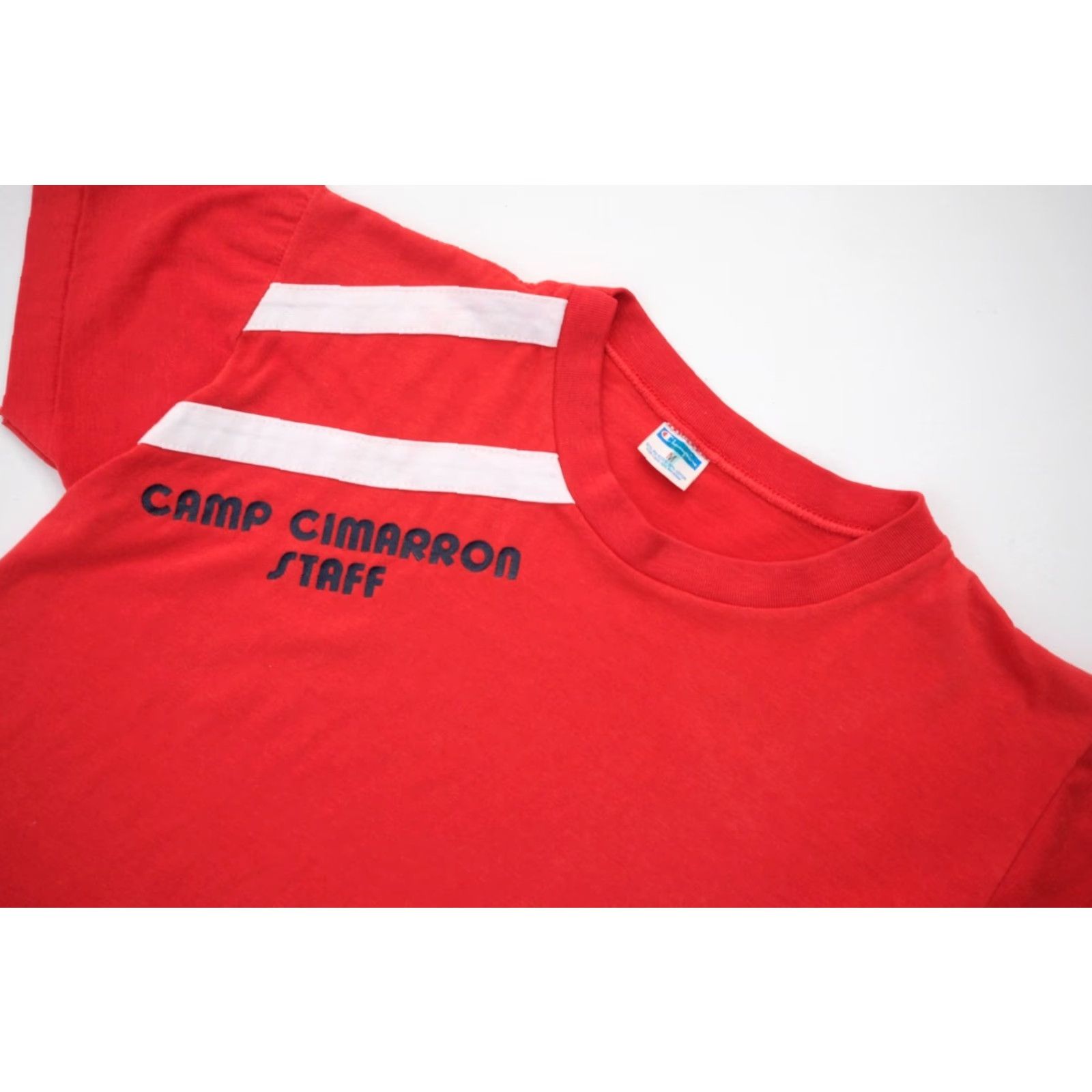 Champion VINTAGE Champion 70s 80s CAMP FIRE GIRLS CIMARRON STAFF GRAPHIC OUTDOOR RED T SHIRT M Size US M / EU 48-50 / 2 - 5 Thumbnail