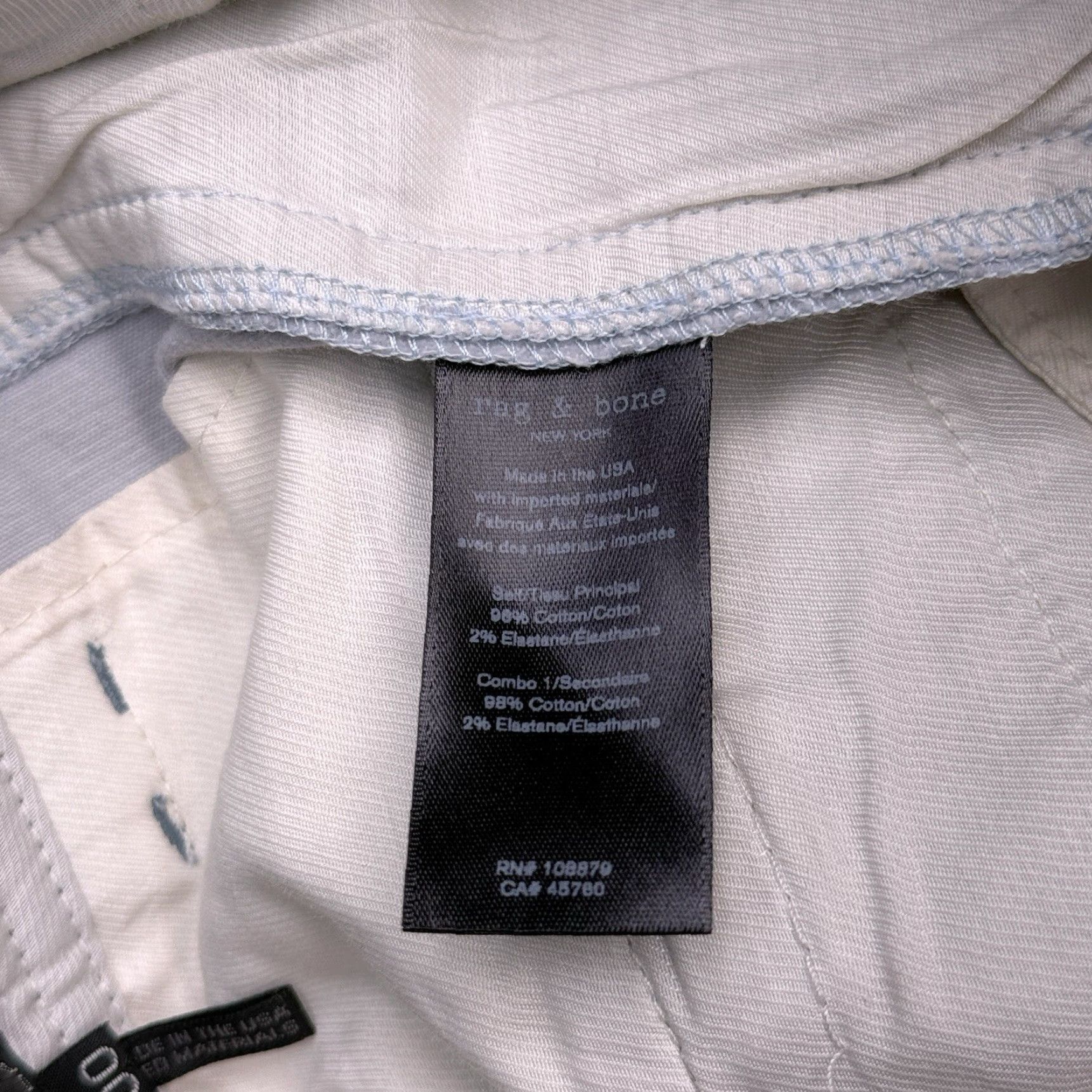 Rag & Bone Rag & Bone Corduroy Pants Womens 00 Gray Mid Rise Stretch USA Pants Cotton Spandex Straight Cropped Regular Vintage No 00 Mens? Size 24" / US 00 / IT 34 - 4 Thumbnail