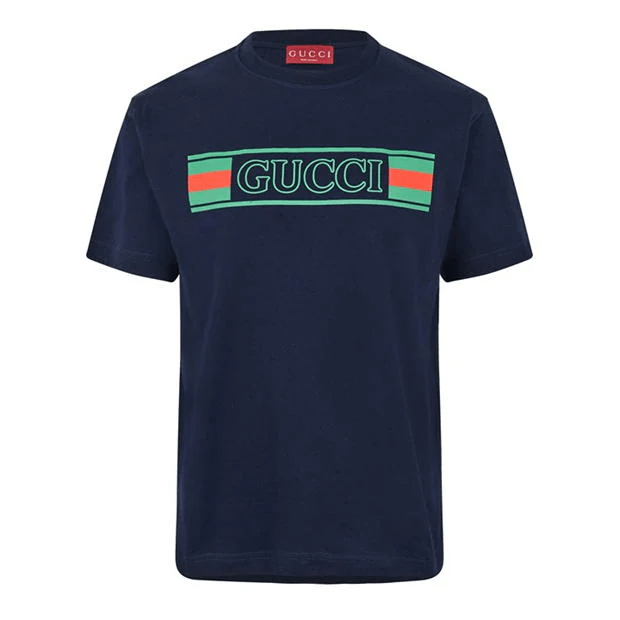 Gucci Web Box Logo T-Shirt Size US L / EU 52-54 / 3 - 1 Thumbnail