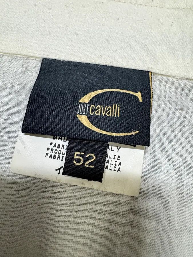 Just Cavalli × Vintage AW2004 Cavalli Cozy White Shirt Size US M / EU 48-50 / 2 - 10 Thumbnail