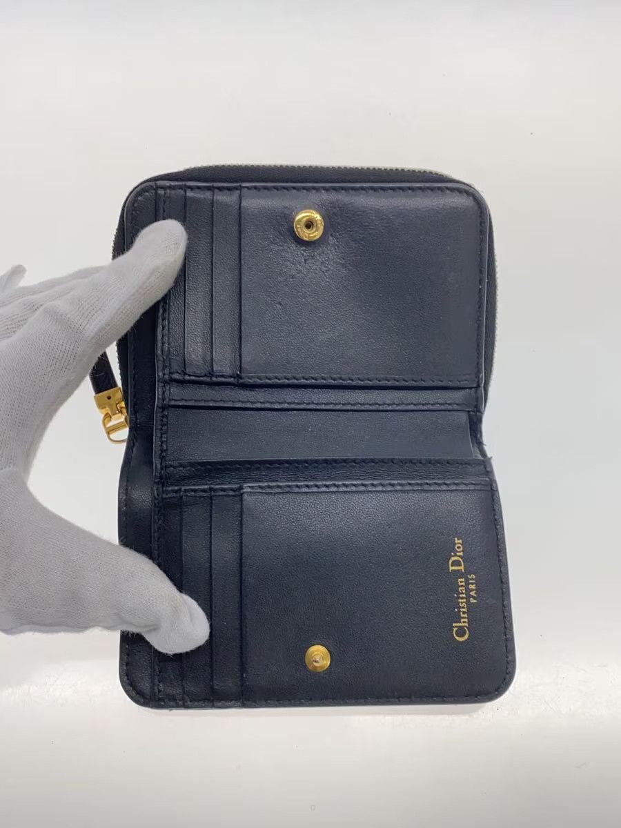 Dior Dior Leather Bi-Fold Wallet Black Size ONE SIZE - 4 Thumbnail