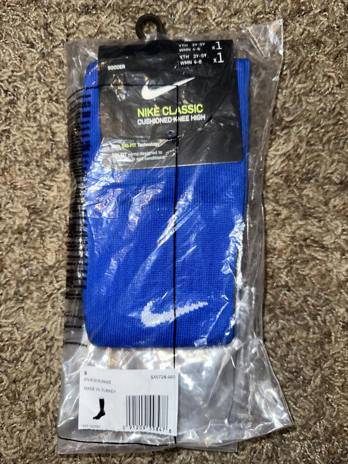 Nike Nike Classic 2 Cushioned Over-the-Calf Blue Socks Size ONE SIZE - 7 Thumbnail