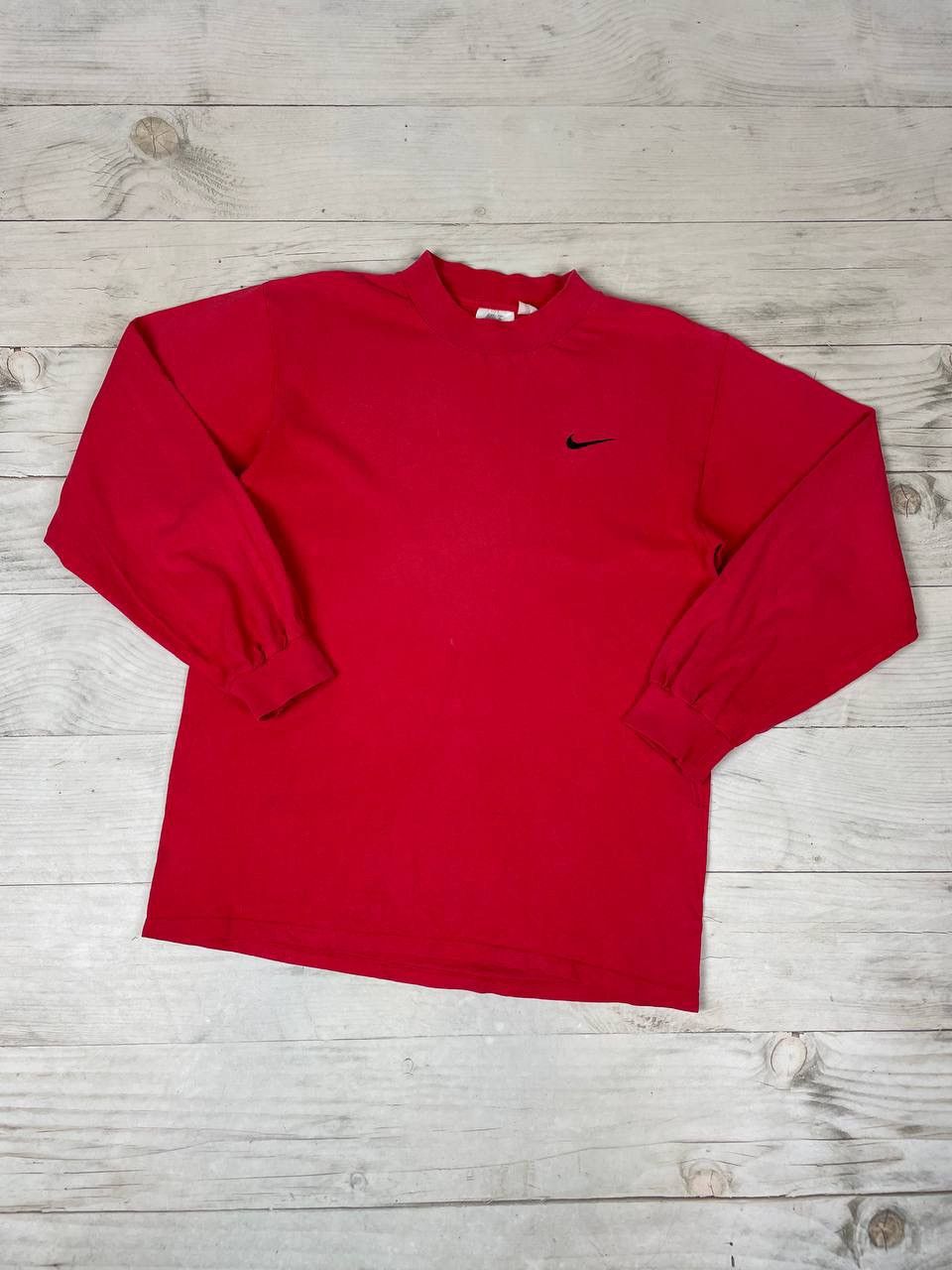 Nike Vintage Nike Logo Swoosh 90S Long Sleeve T Shirt Drill Size US M / EU 48-50 / 2 - 1 Thumbnail