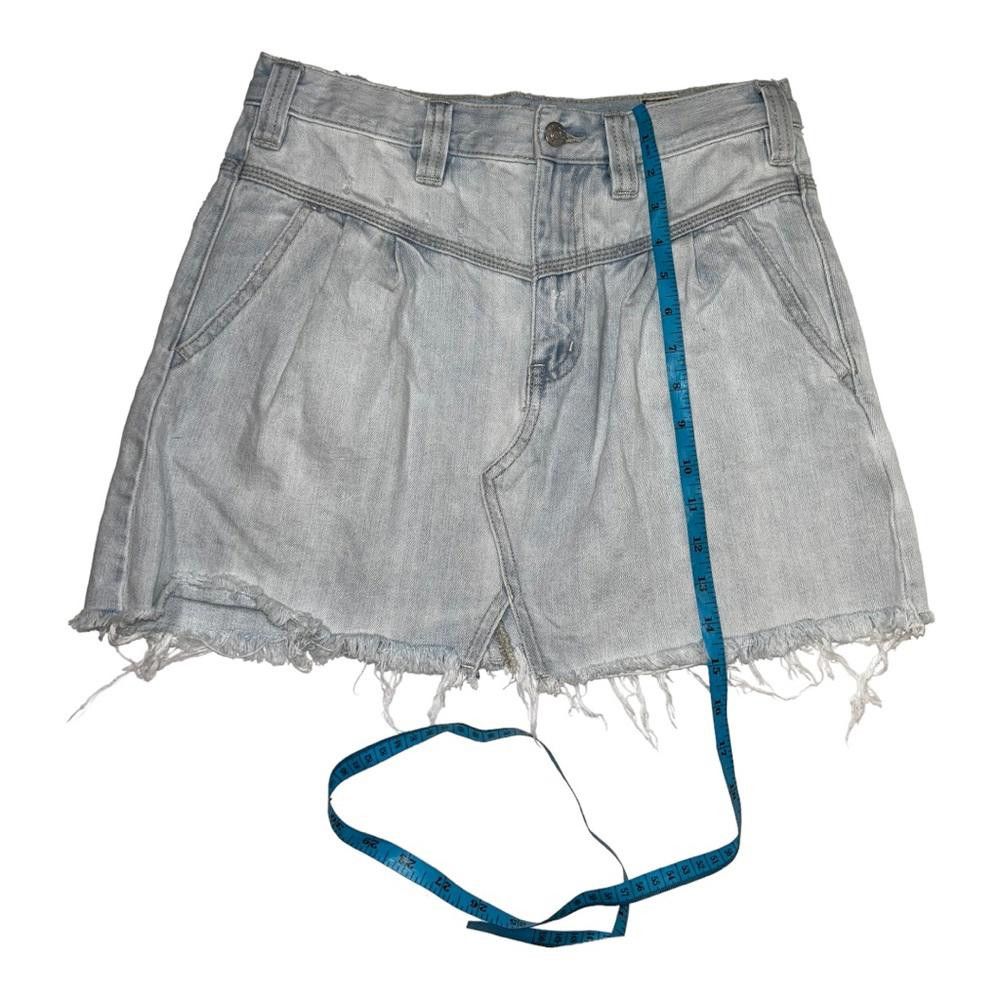 Free People Free People l Sidecar Denim Silver Lake Mini Skirt 27 Size 27" / US 4 / IT 40 - 6 Thumbnail