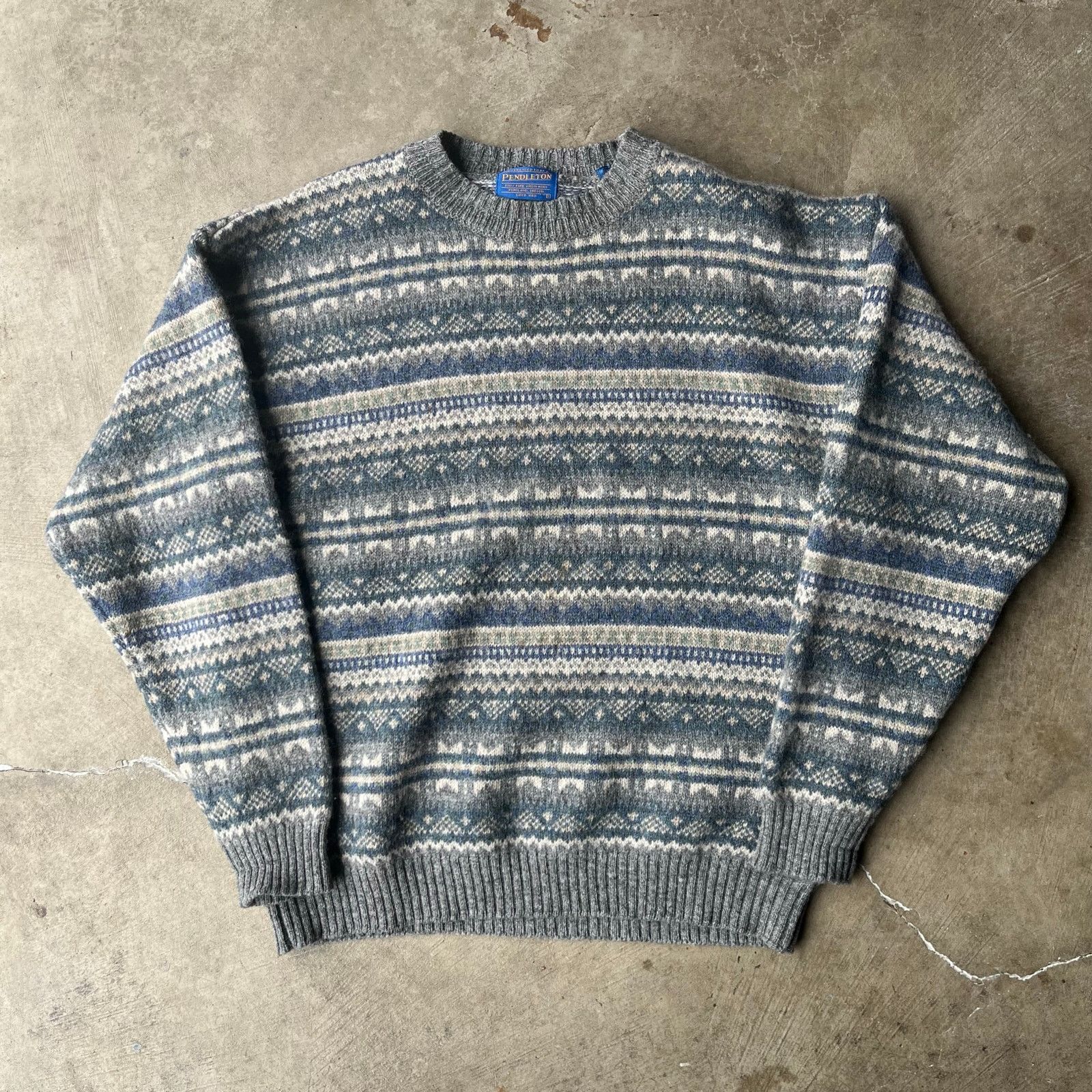 Vintage VINTAGE PENDLETON WOOL SWEATER KNIT 90S LARGE EARTH TONE Size US L / EU 52-54 / 3 - 1 Thumbnail