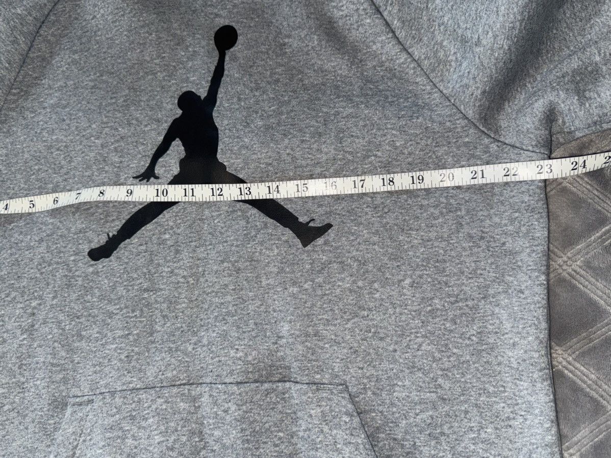 Nike Mens Nike Air Jordan Fleece Logo Hoodie size L Grey Heather Size US L / EU 52-54 / 3 - 5 Thumbnail
