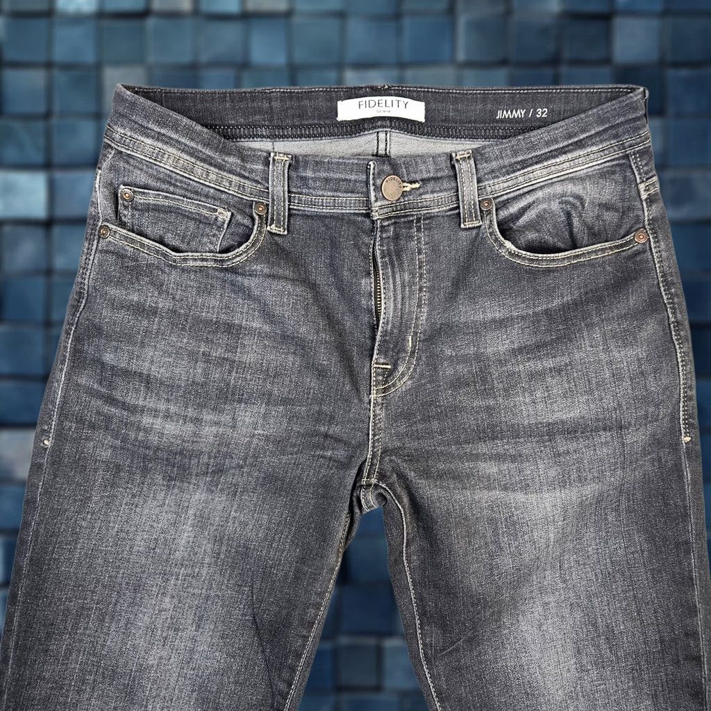 Vintage FIDELITY DENIM Jeans Men’s Dark Wash Straight Leg 32 Regular Blue Denim 5-Pocket Casual Jarom Vintage: No Size US 32 / EU 48 - 1 Thumbnail