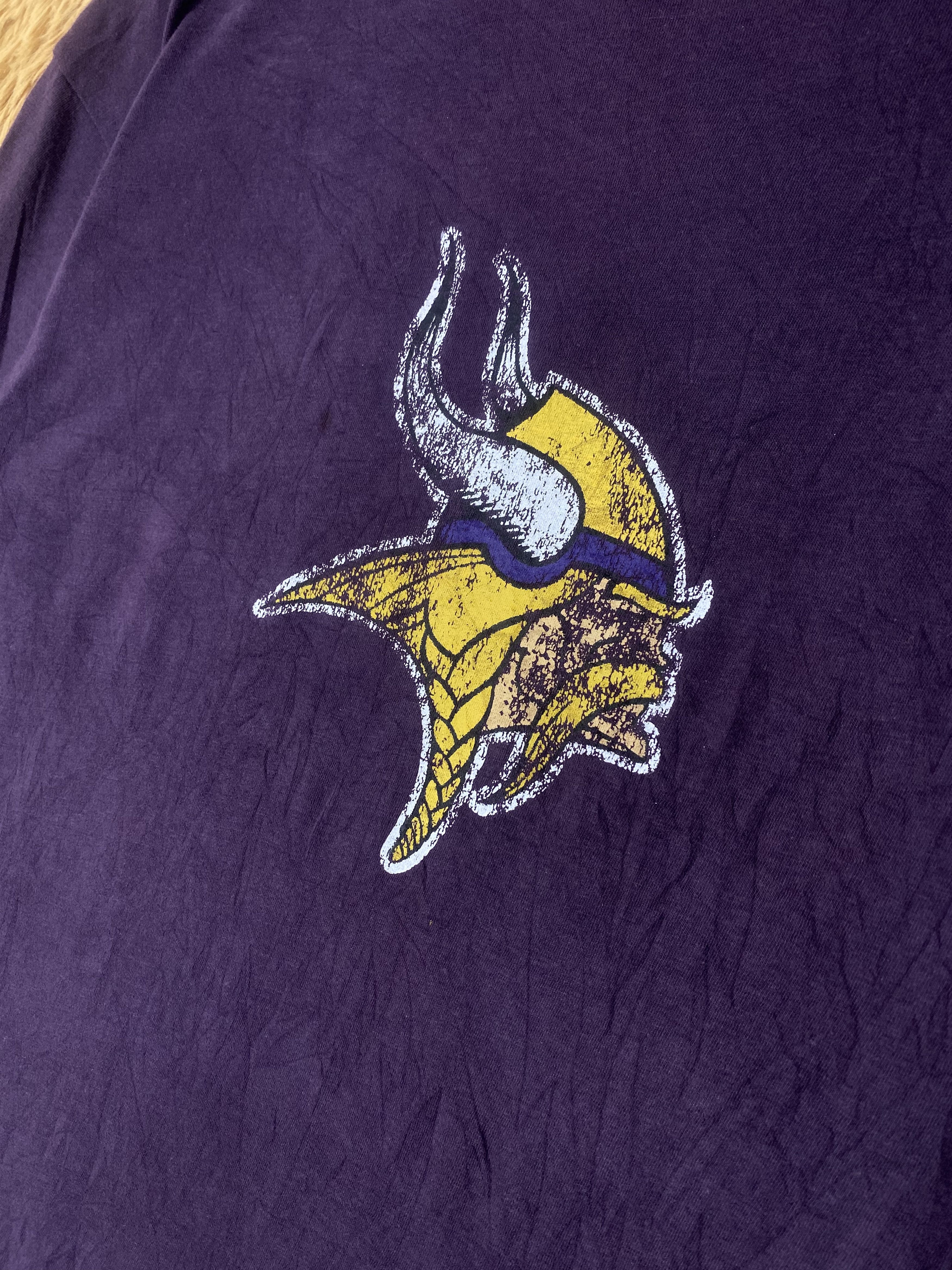 NFL Vintage NFL Minnesota Viking Big Logo T-Shirts PT0017 Size US XL / EU 56 / 4 - 3 Thumbnail