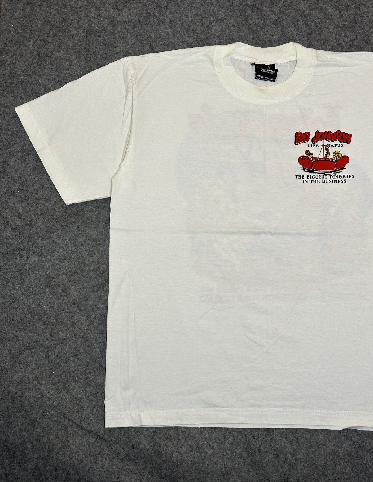 Big John vintage Big Johnson "Life Rafts" t-shirt. Size US L / EU 52-54 / 3 - 5 Thumbnail