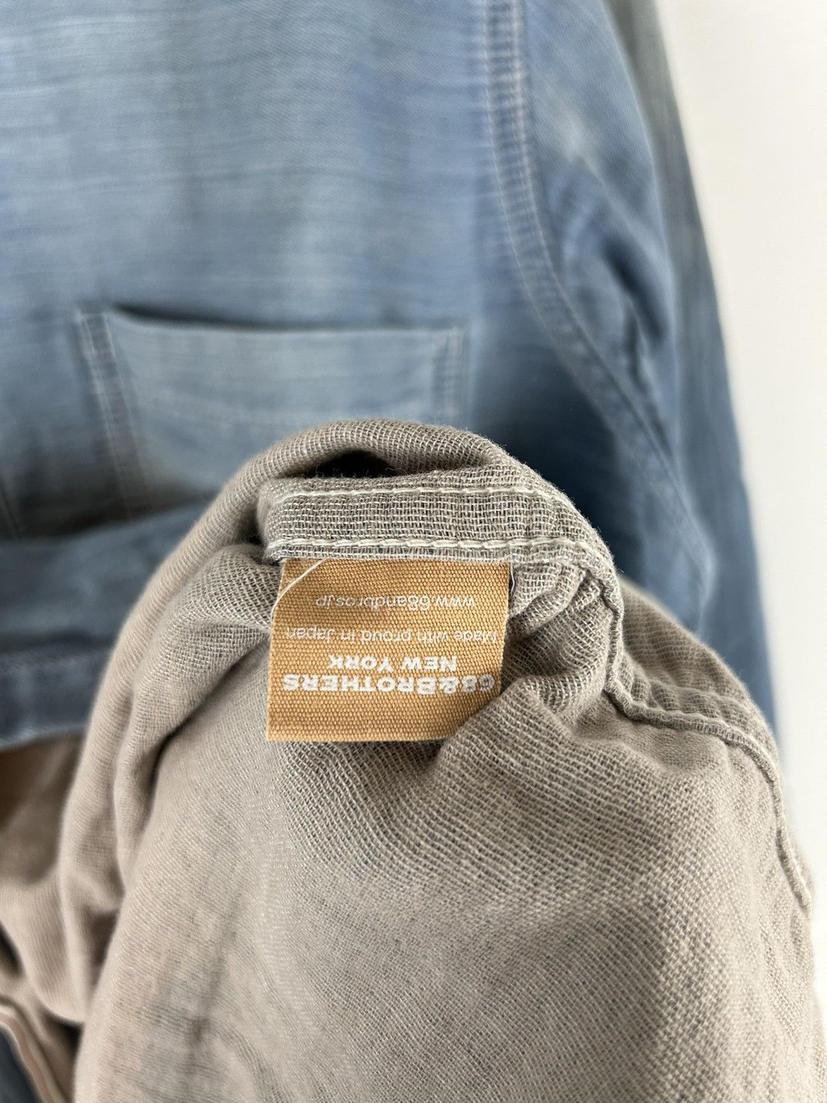Japanese Brand 68&Brothers Indigo Vintage Wash Shirt Size US L / EU 52-54 / 3 - 6 Thumbnail