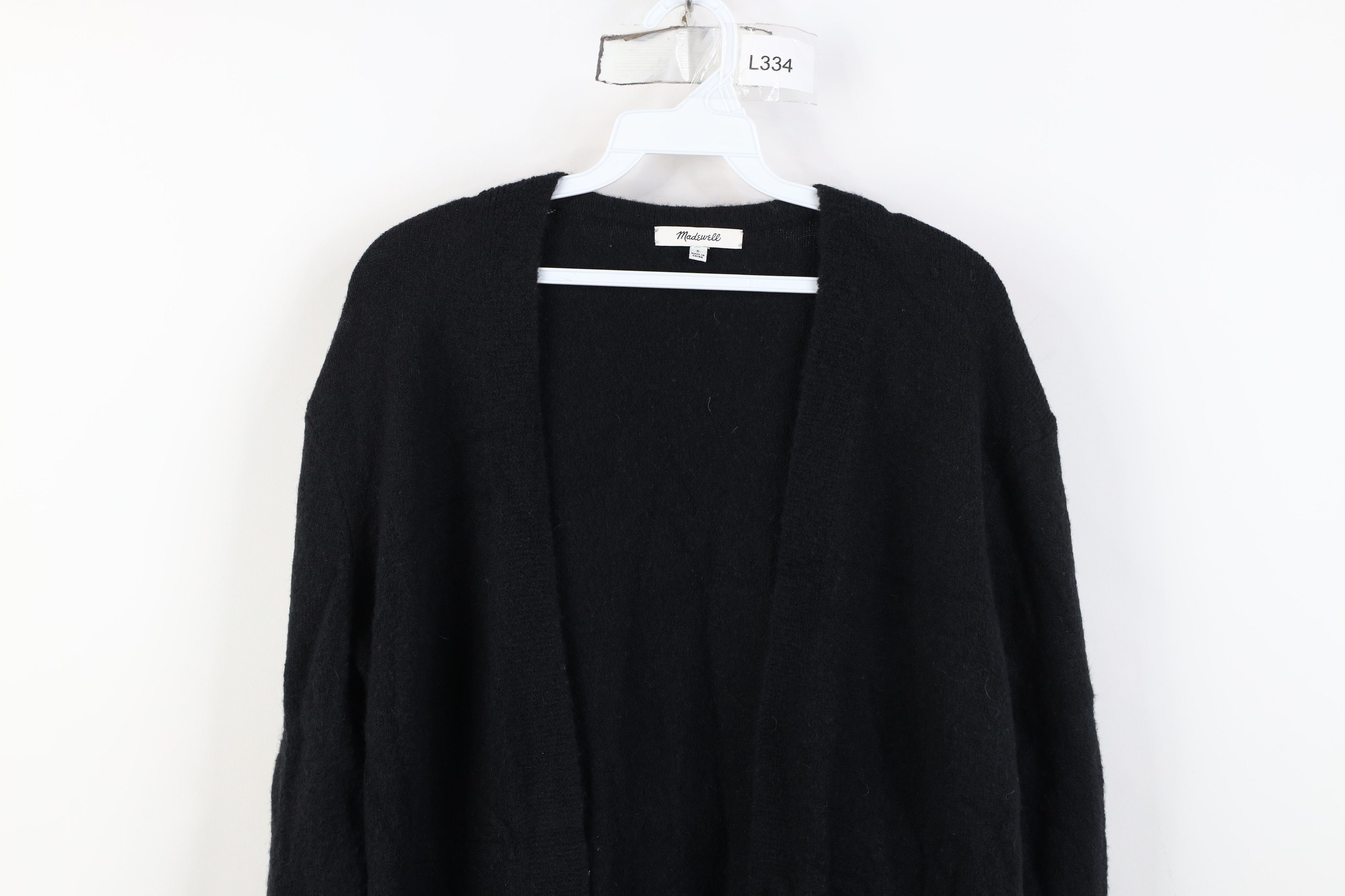 Madewell Madewell Blend Knit Kent Open Front Cardigan Sweater Black Size S / US 4 / IT 40 - 2 Thumbnail