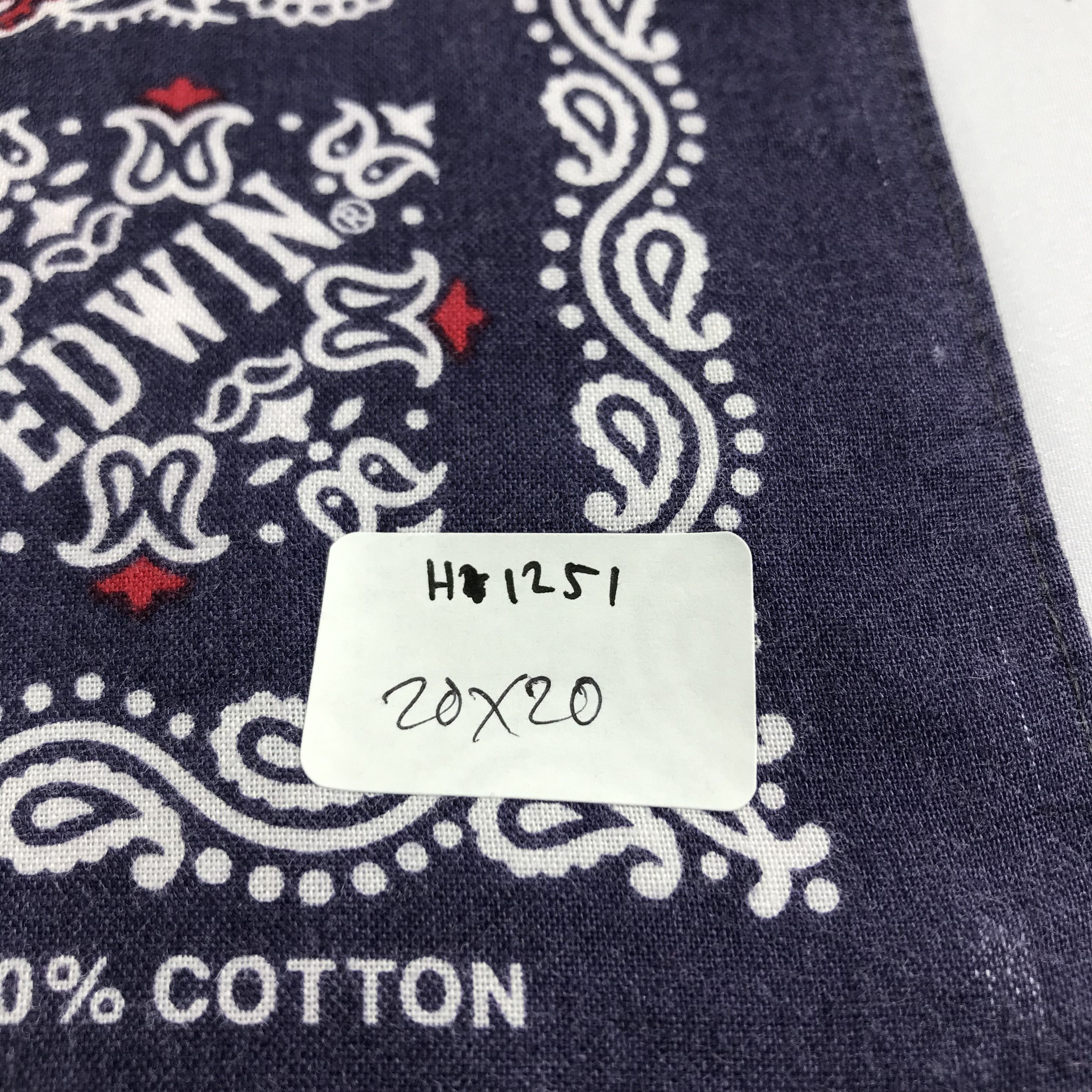 Edwin Edwin Paisley Handkerchief Neckerchief Bandana H1251 Size ONE SIZE - 6 Thumbnail