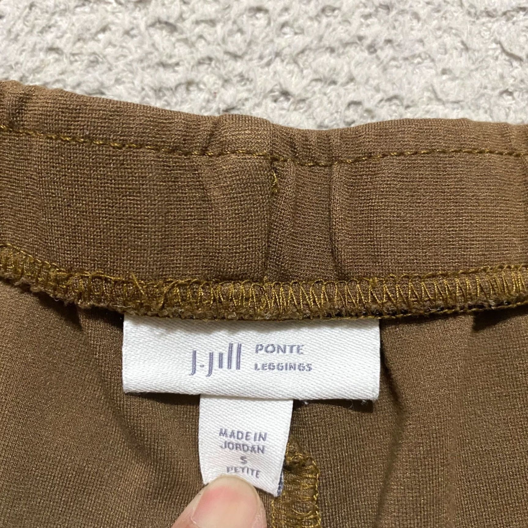 J. Jill J. Jill Womens Pants Leggings PS Brown Skinny Ponte Ankle Pull On Mid Rise Size 28" / US 6 / IT 42 - 3 Thumbnail