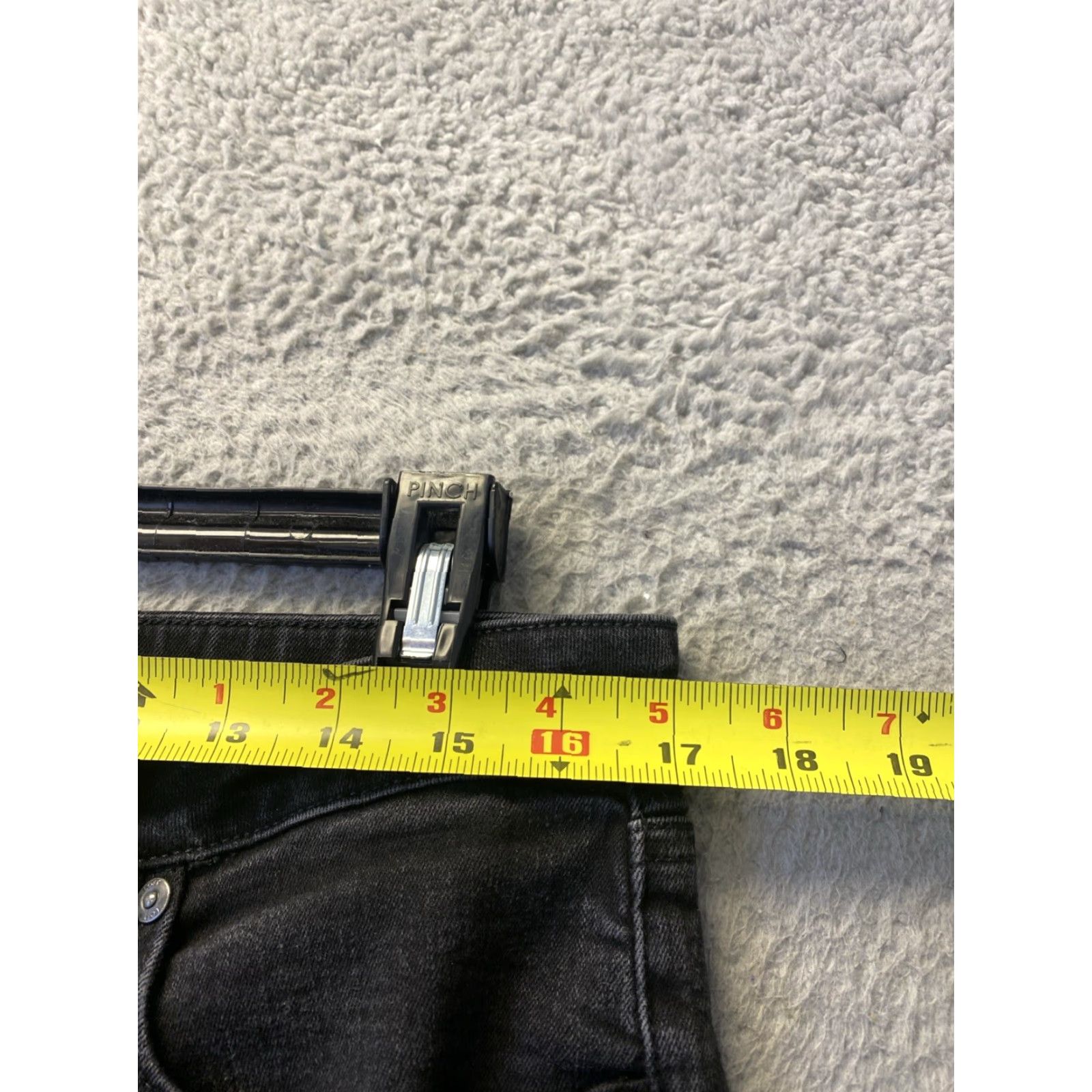 Loft LOFT Women's Jeans Slim High Rise Skinny 14 / 32 Black Denim Button 24 Inseam Stretch Curvy Regular 16328 Size 24" / US 00 / IT 34 - 5 Thumbnail