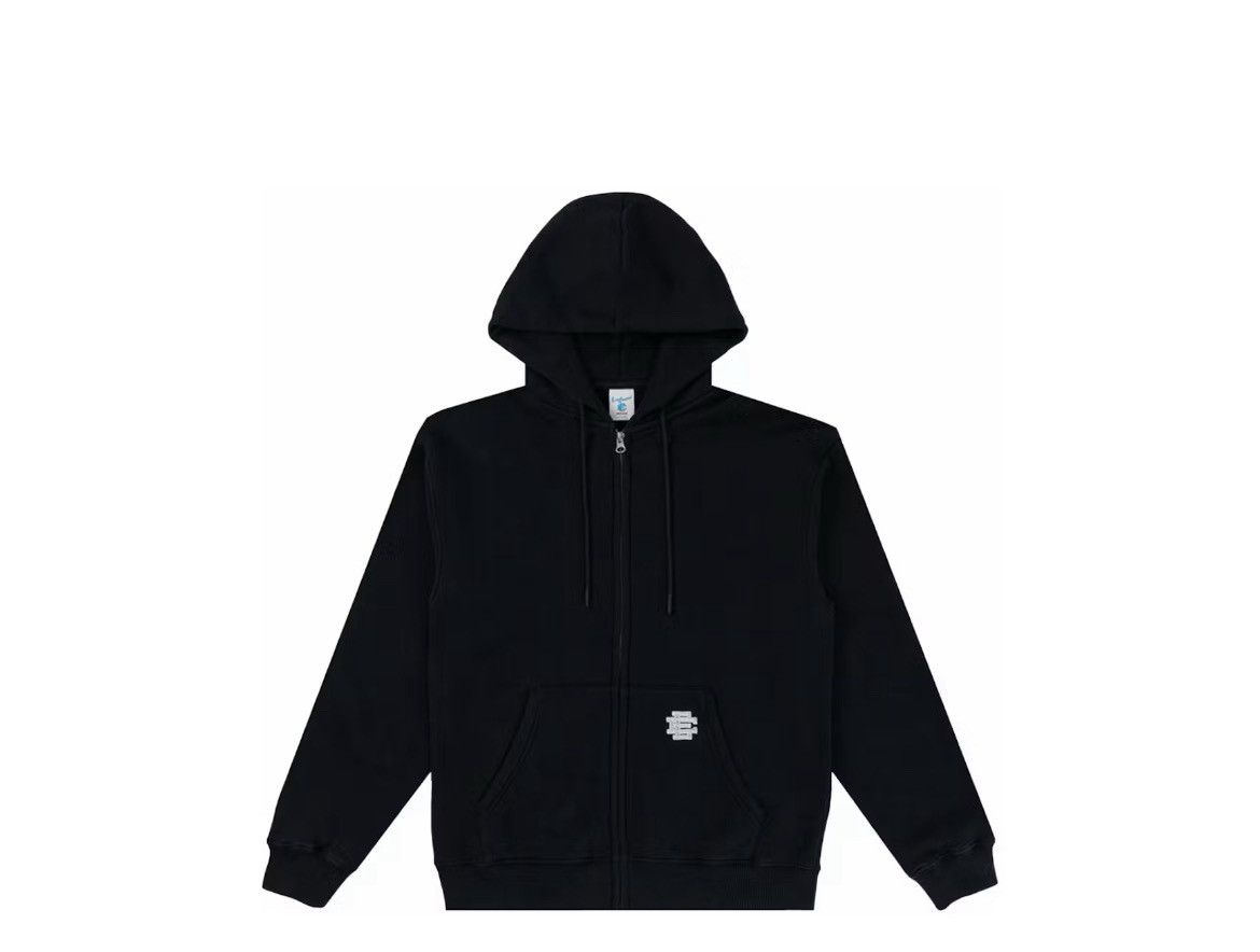 Eric Emanuel Eric Emanuel black w embroidered grey EE zip-up hoodie Size US L / EU 52-54 / 3 - 8 Thumbnail
