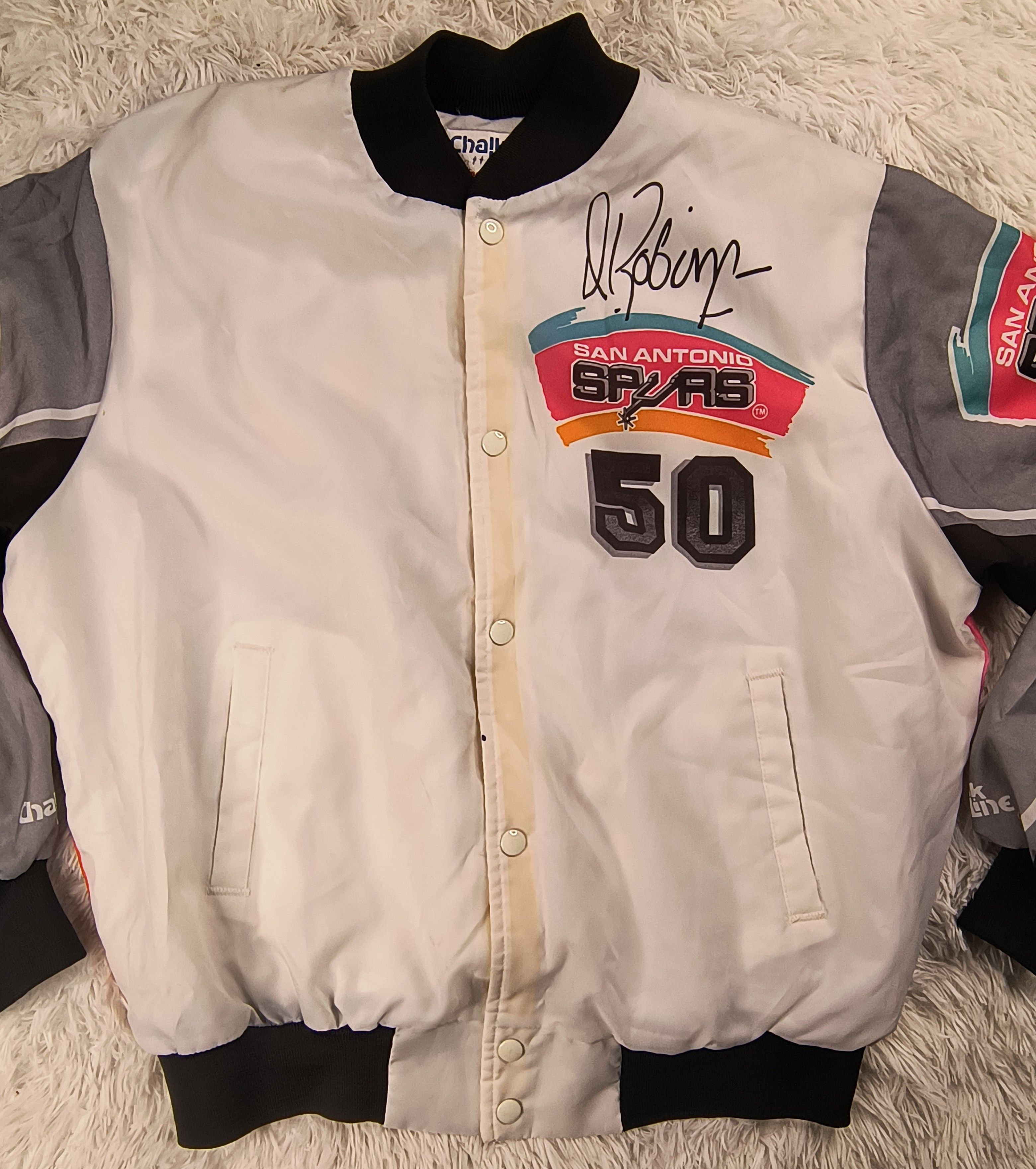 Chalk Line Vintage San Antonio Spurs David Robinson jacket Size US L / EU 52-54 / 3 - 3 Thumbnail