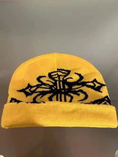 Other Gothic Cross Beanie (yellow) Size ONE SIZE - 5 Thumbnail
