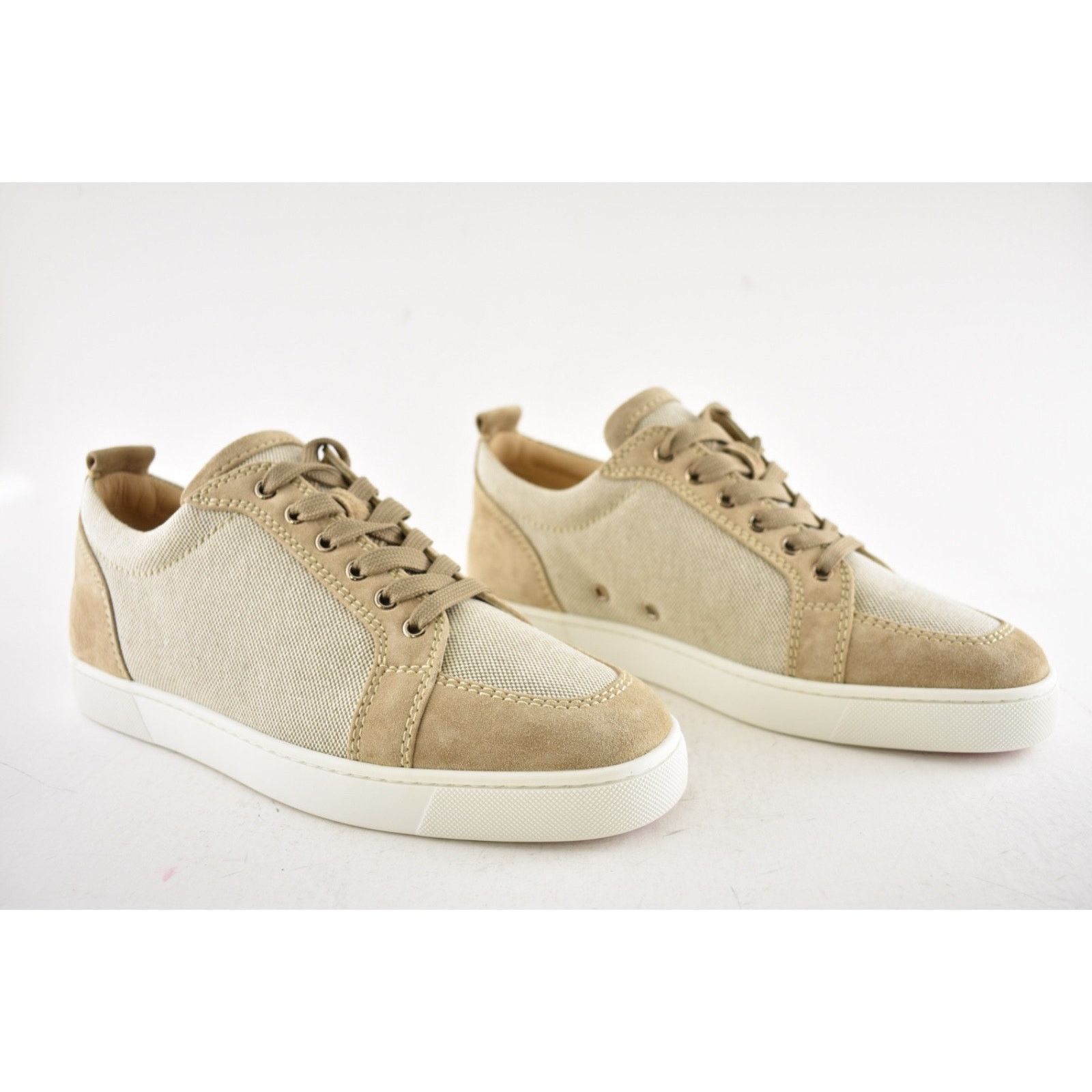 Christian Louboutin Christian Louboutin Men Rantulow Flat Mandorla Beige Suede Size US 10 / EU 43 - 3 Thumbnail