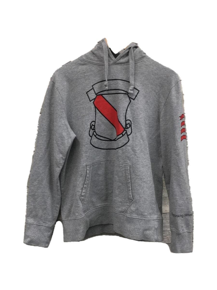 image of Number N Ine Shield Hoodie in Grey, Men's (Size Small)