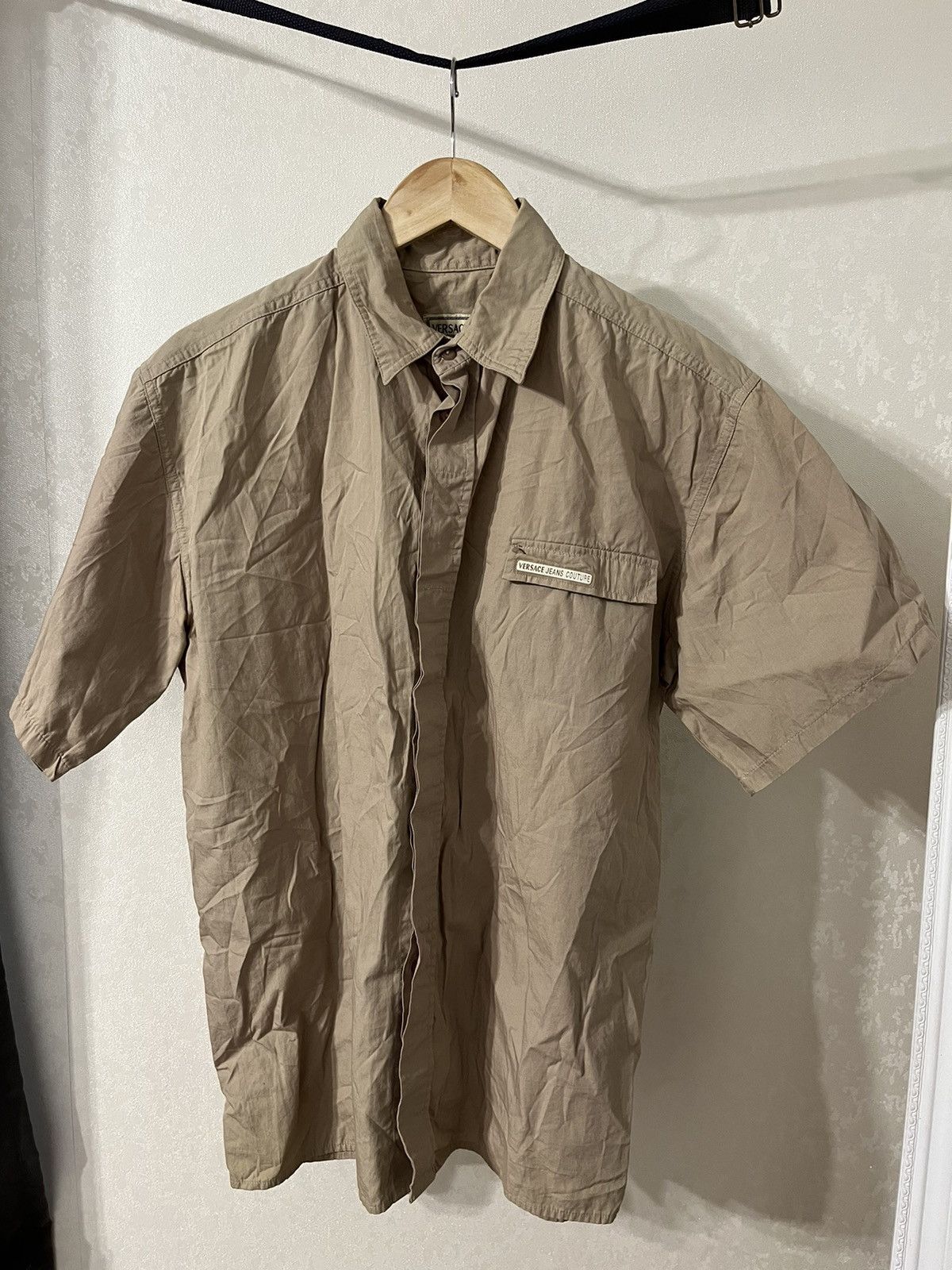 Versace Versace Jeans Signature Couture Vintage Button Up Shirt Size US XL / EU 56 / 4 - 1 Thumbnail