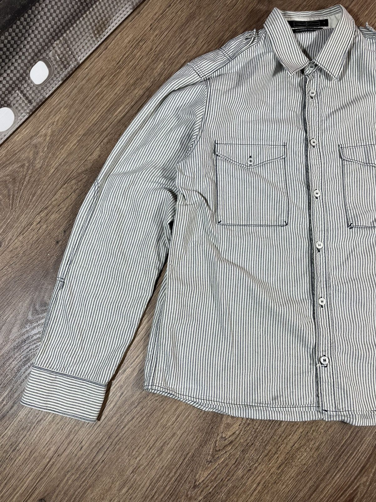Stone Island Stone Island Denim Very Rare Shirt Denim Logo Size US L / EU 52-54 / 3 - 2 Thumbnail