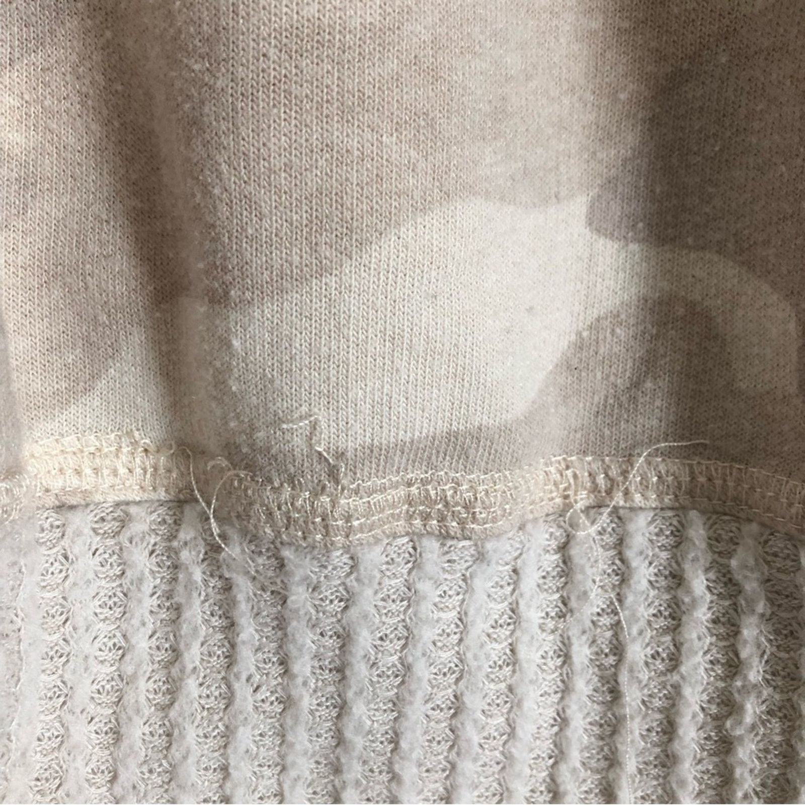 Other Knox Rose Beige Cream Camouflage Camo Sweatshirt Sweater Top Size M / US 6-8 / IT 42-44 - 8 Thumbnail