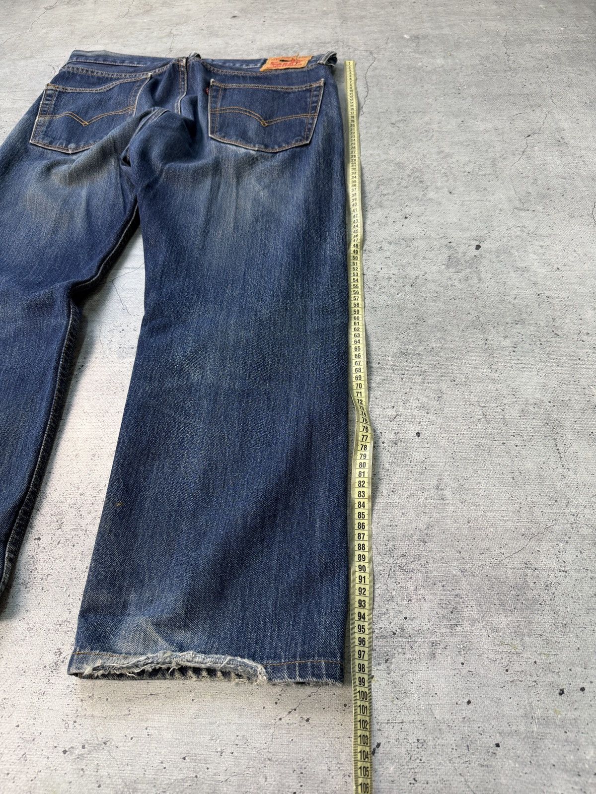 Levi's Vintage Levi's Jeans 505 Faded Blue Straight Leg Denim 36x32 Size US 36 / EU 52 - 8 Thumbnail
