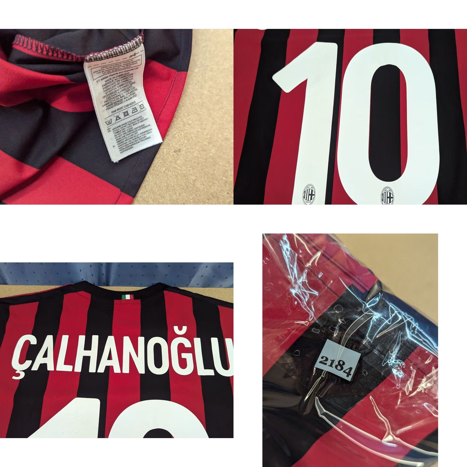 Adidas adidas Jersey Mens L Milan Calhanoglu Home Football Size Size US L / EU 52-54 / 3 - 10 Thumbnail