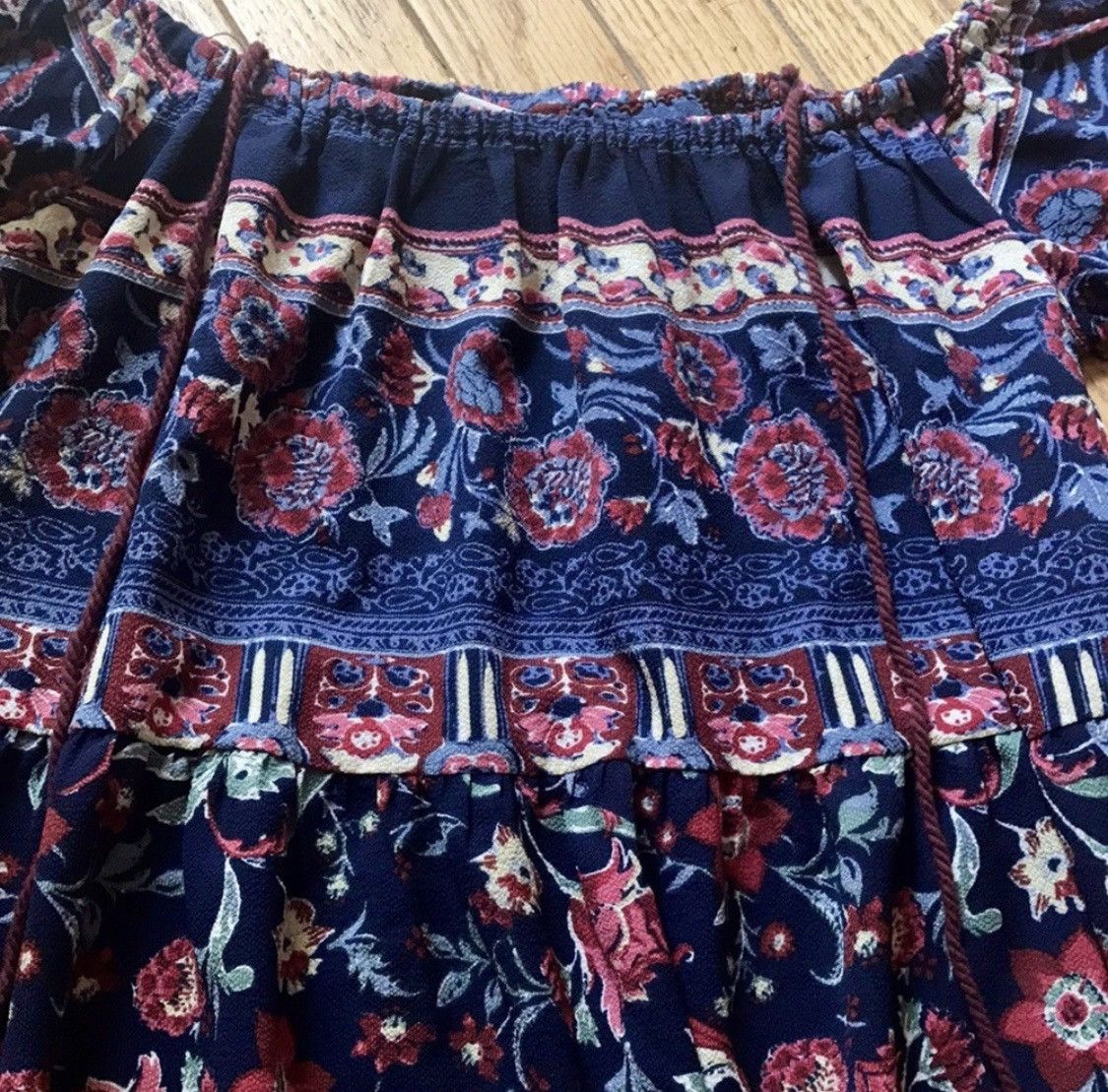 Other KNOX ROSE VERSATILE OFF SHOULDER FLORAL BOHO PEASANT DRESS Size M / US 6-8 / IT 42-44 - 2 Thumbnail