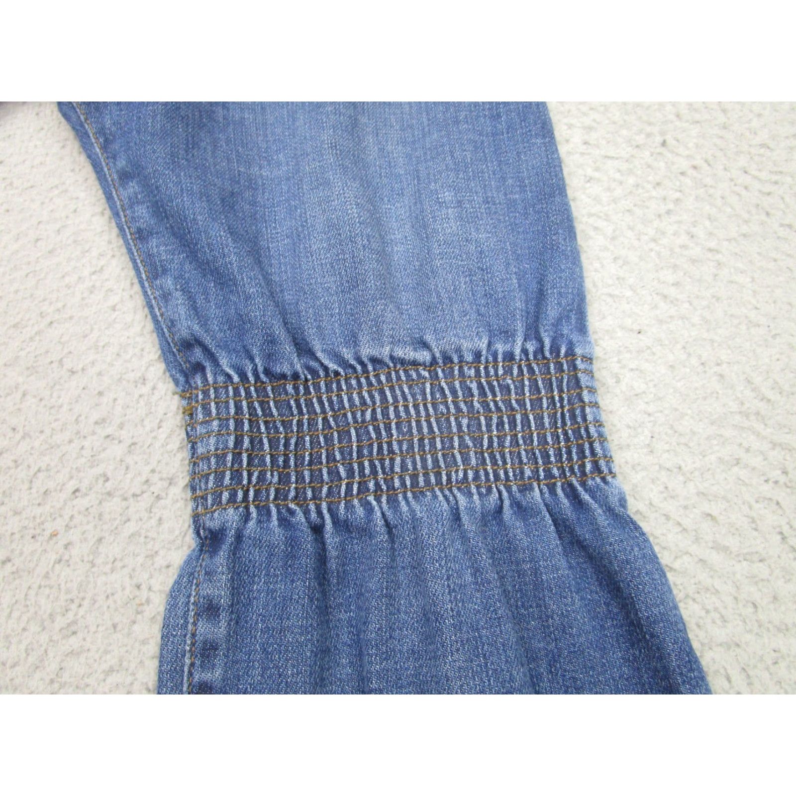 Vintage ISKO Womens Blue High Rise Drop Crotch Jeans Ankle Style Regular Fit Size 30 Size 30" / US 8 / IT 44 - 3 Thumbnail