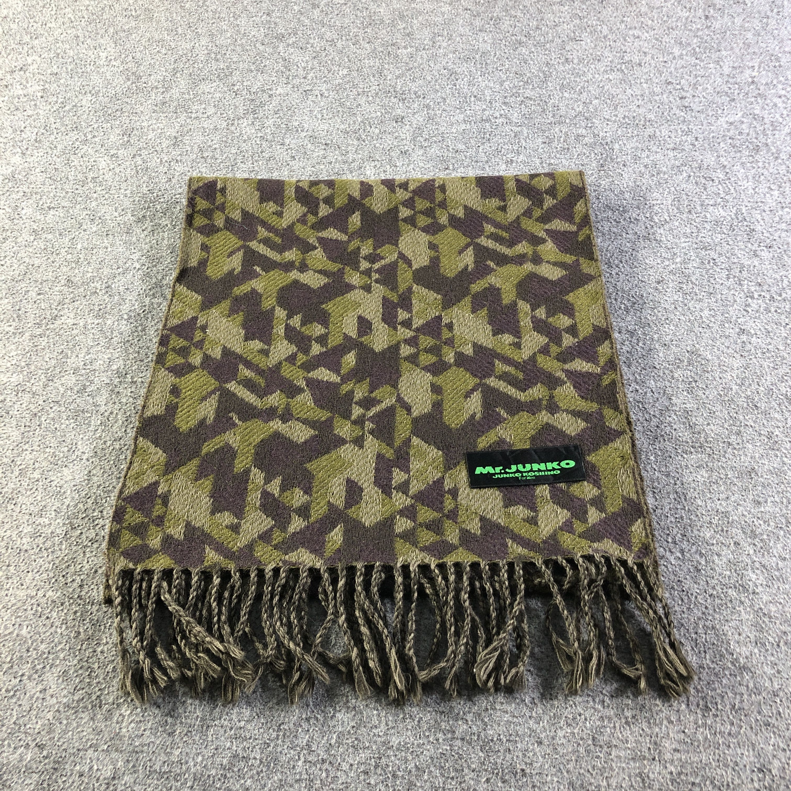 Mr. Junko Junko Koshino Wool Scarf Muffler V2717 Size ONE SIZE - 3 Thumbnail