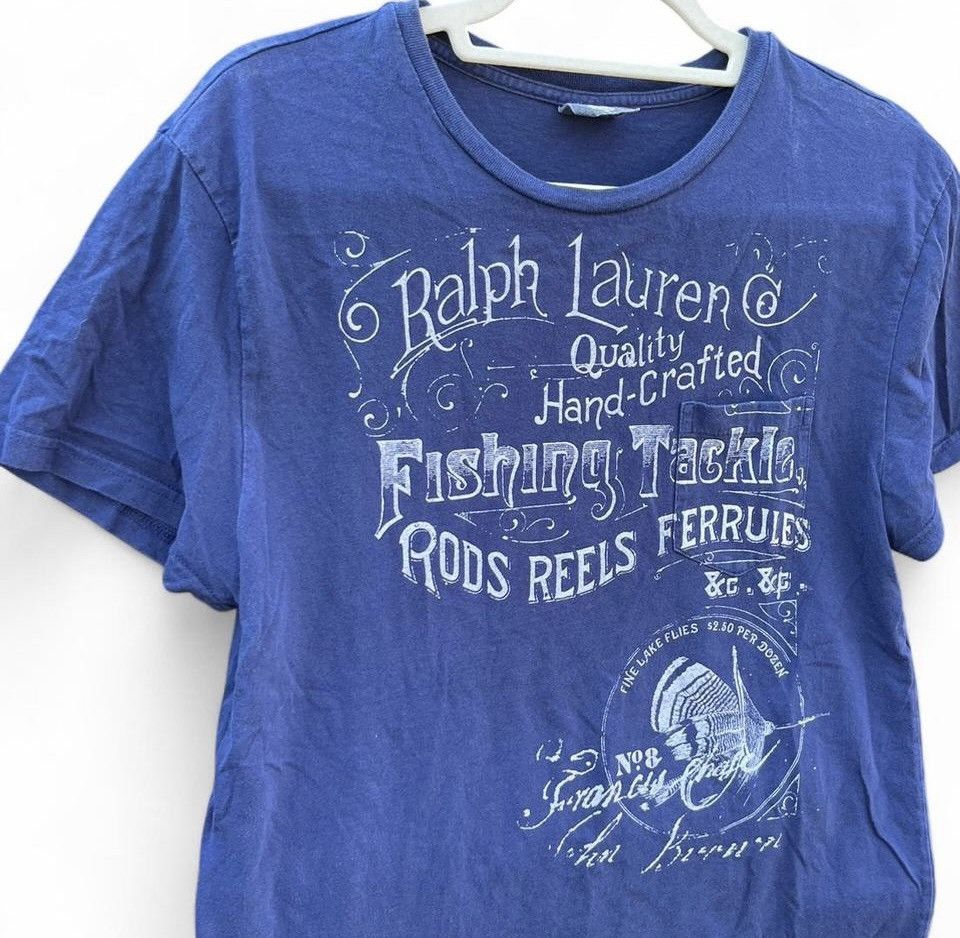 Ralph Lauren Ralph Lauren Royal Blue Fishing Tackle Graphic Tee Size US M / EU 48-50 / 2 - 2 Thumbnail