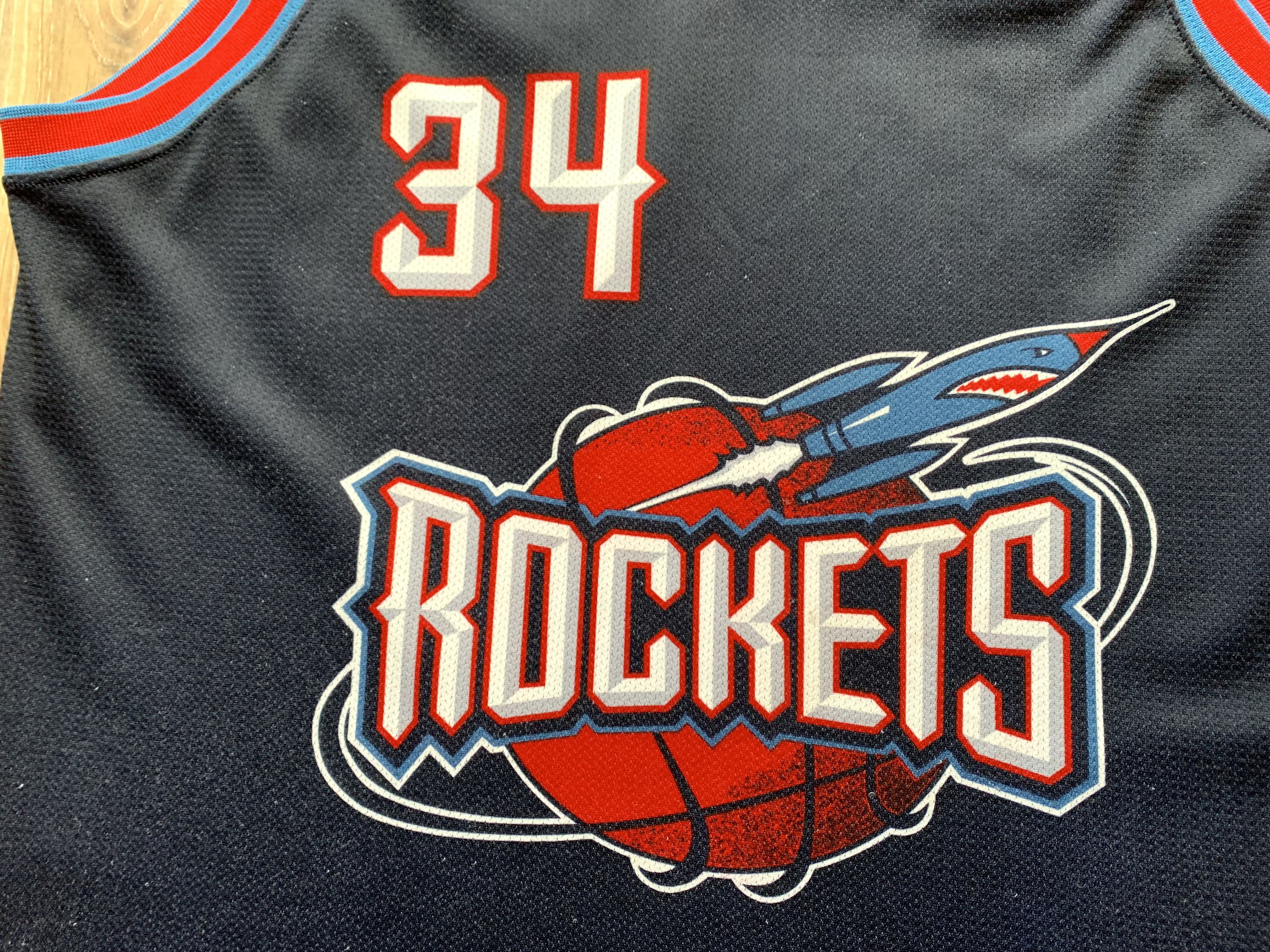 Champion × NBA × Vintage Vintage NBA Houston Rockets Hakeem Olajuwon #34 Jersey Size US XL / EU 56 / 4 - 4 Thumbnail
