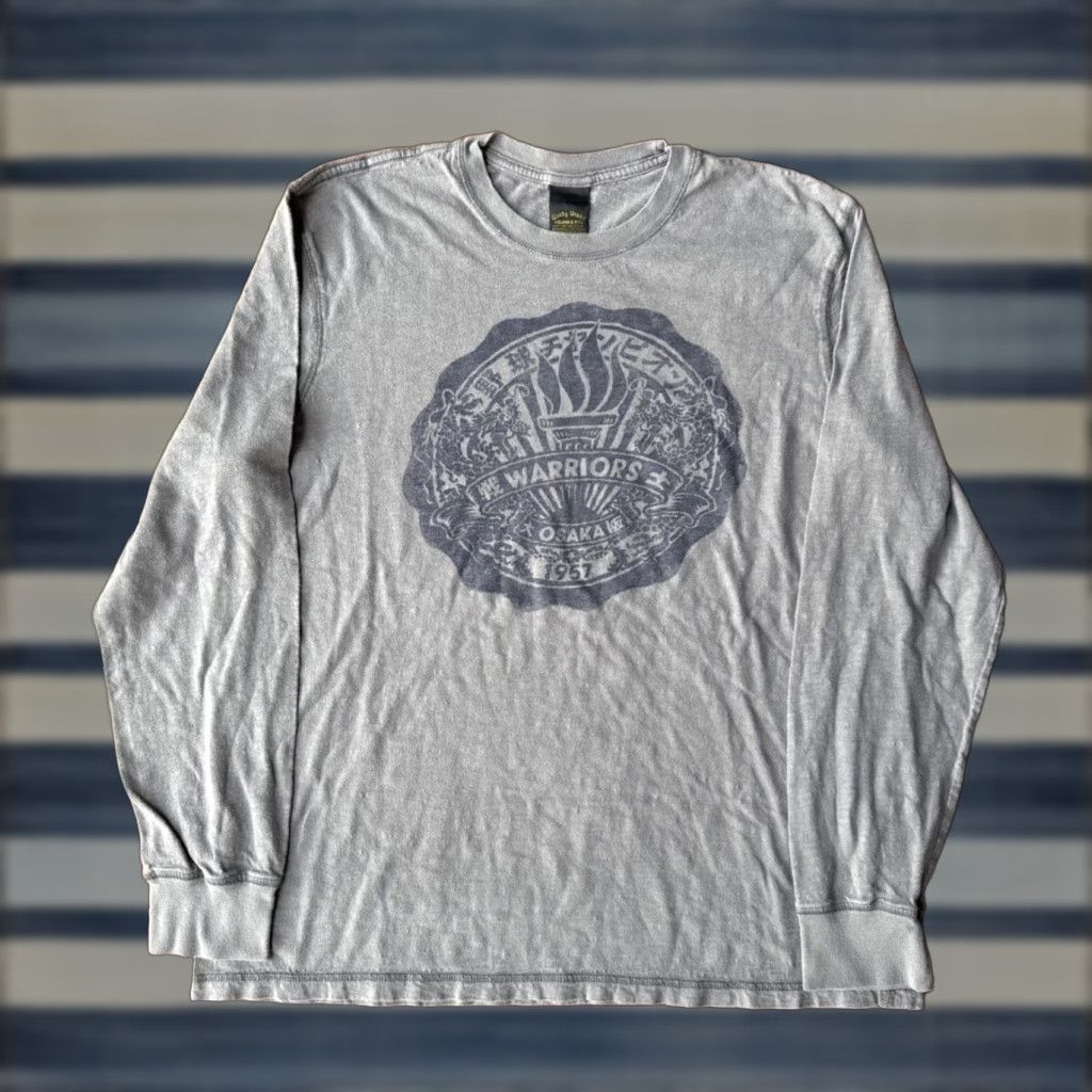 Lucky Brand VINTAGE Lucky Brand Warriors Osaka Long Sleeve Shirt Men’s XL Gray Graphic Print 90s Grunge Mens Size US XL / EU 56 / 4 - 1 Thumbnail