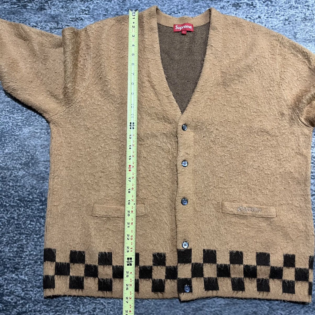 Supreme Supreme Brushed Checkerboard Cardigan Sweater Size Large Size US L / EU 52-54 / 3 - 12 Thumbnail