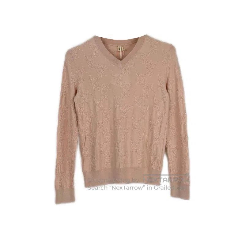 Hermes Hermes Light pink cashmere and silk sweater Size XS / US 0-2 / IT 36-38 - 1 Thumbnail