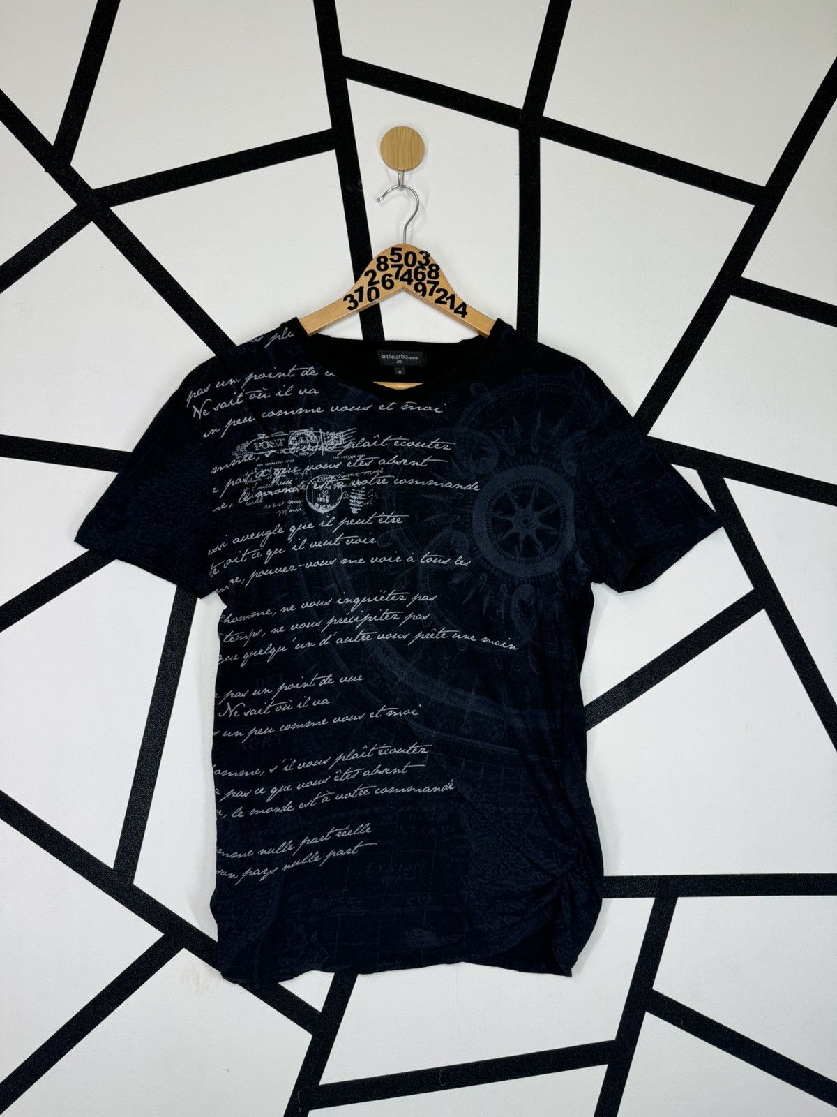 If Six Was Nine In the Attic Homme Japan Words Story Poem Tee Size US XS / EU 42 / 0 - 1 Thumbnail