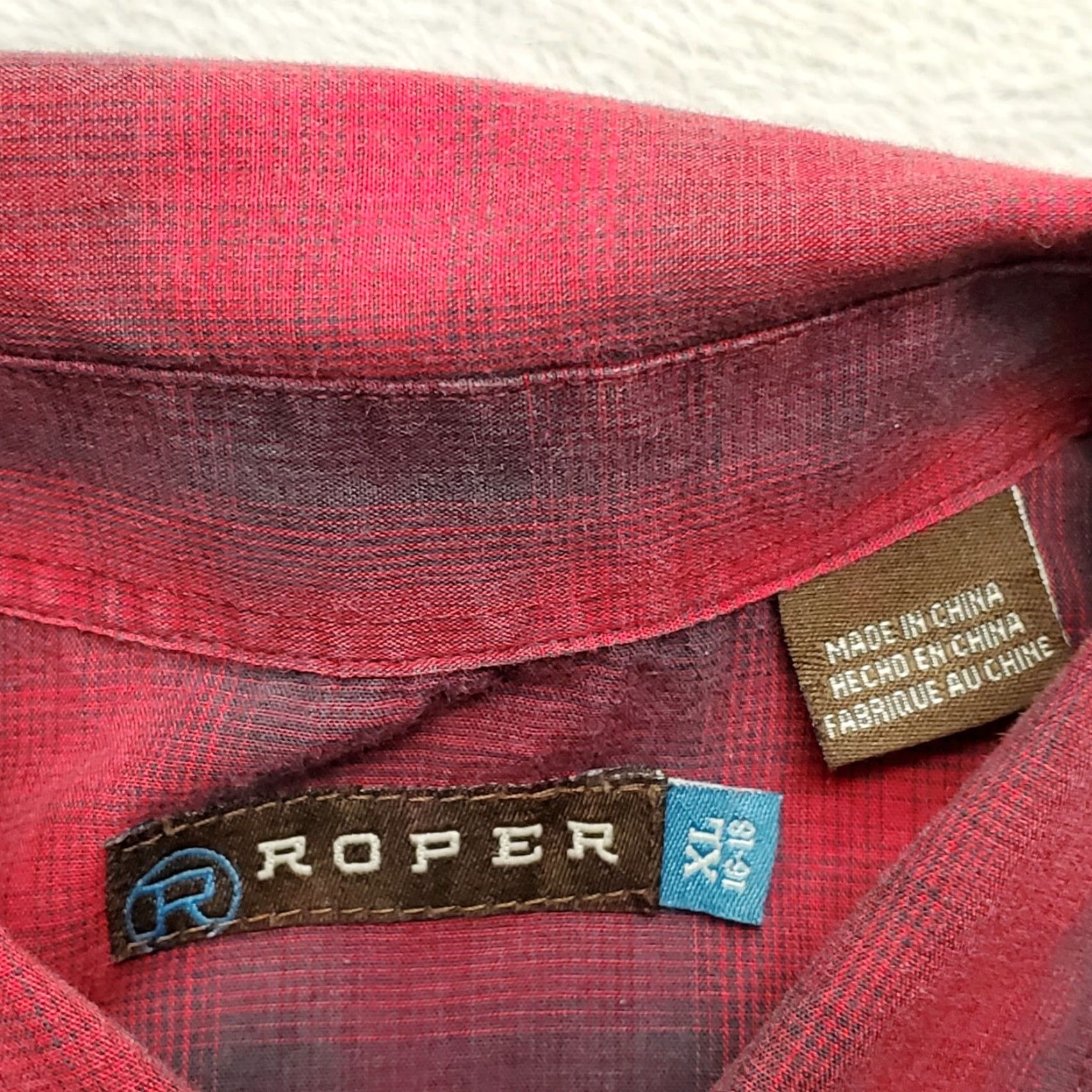 Roper Roper Shirt Womens M Pink Plaid pearl Snap Rockabilly Western Cowboy Size M / US 6-8 / IT 42-44 - 3 Thumbnail