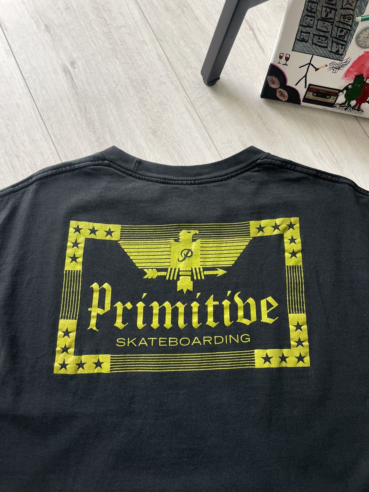 Primitive Vintage 00’s Primitive Skateboard T-Shirt Faded RARE Size US L / EU 52-54 / 3 - 4 Thumbnail