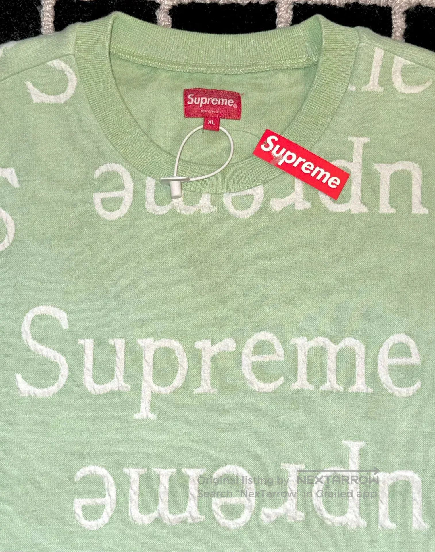 Supreme Supreme Green Pullover Sweatshirt. Size US XL / EU 56 / 4 - 3 Thumbnail