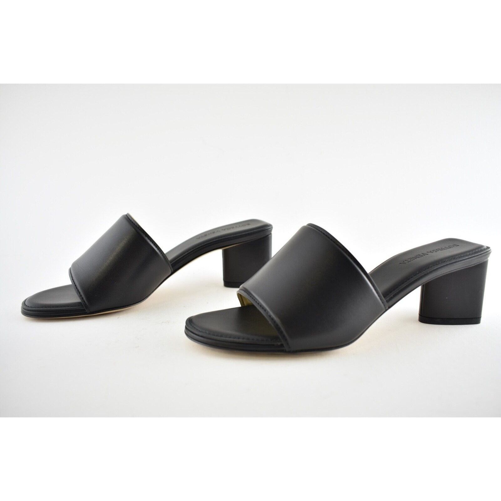 Bottega Veneta Bottega Veneta Band Black Calf Leather Sandal Backless Size US 6.5 / IT 36.5 - 10 Thumbnail